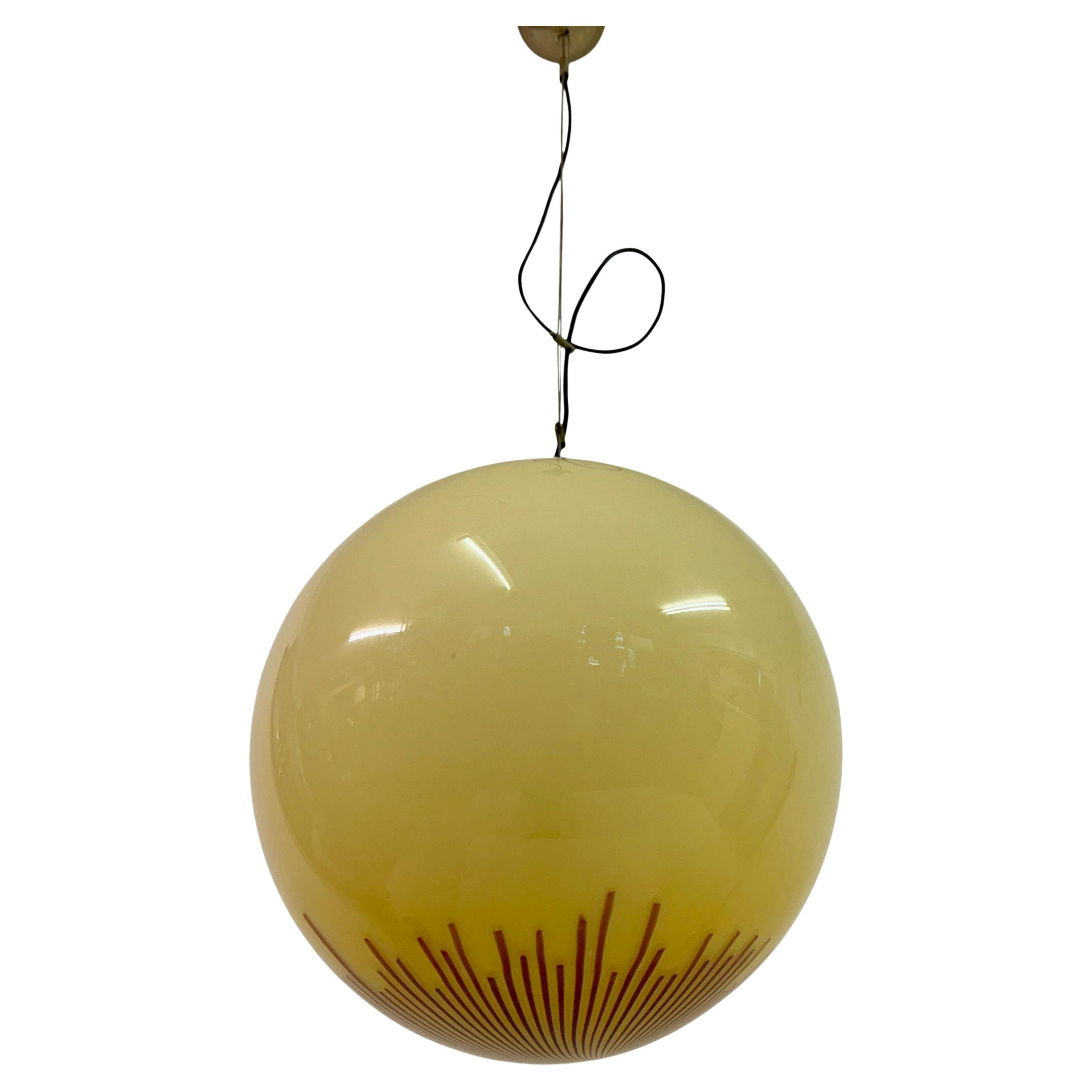 1970s Murano Glass Ball Pendant by La Murrina