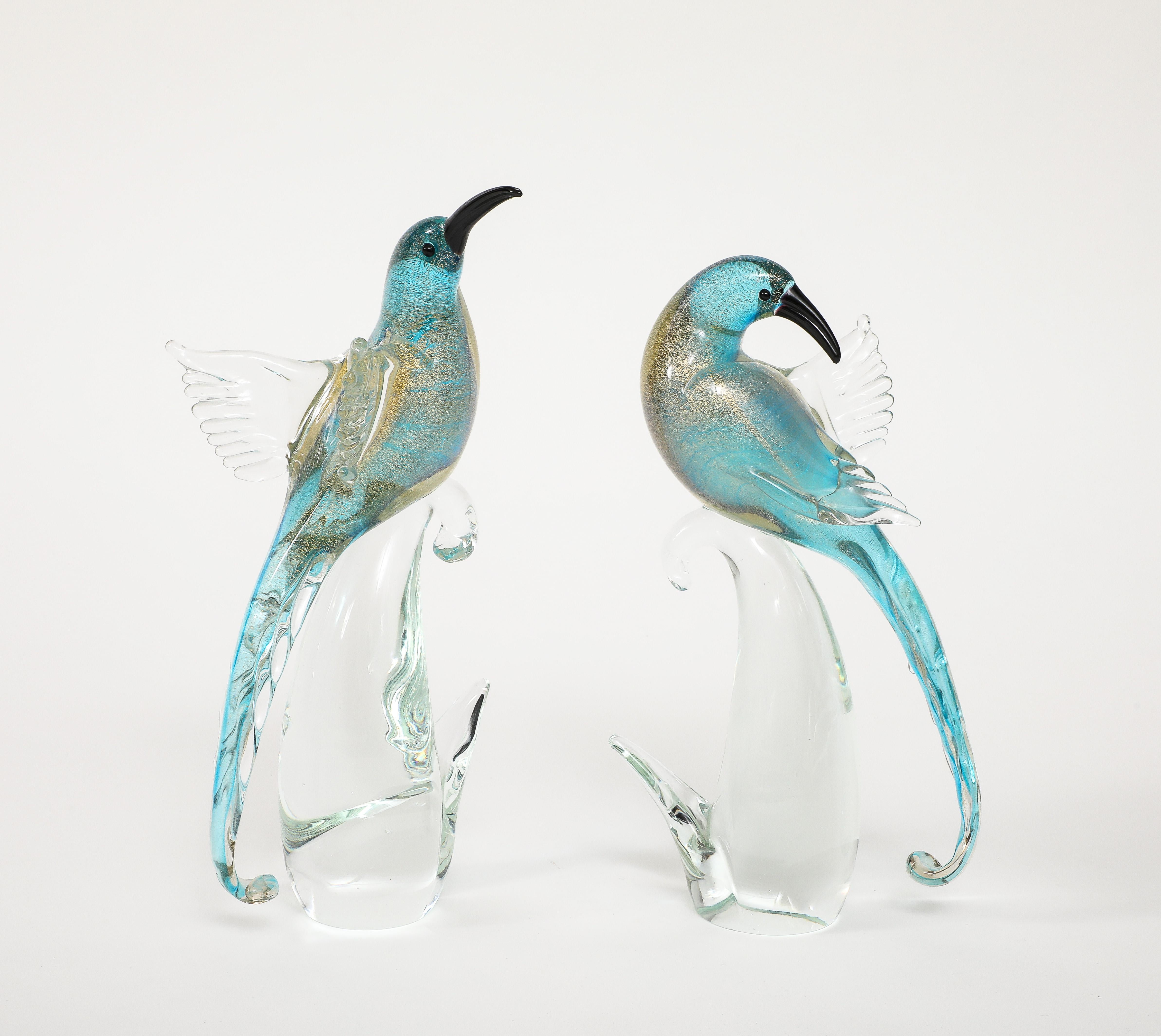 1970's Murano Glass Birds Sculptures 5