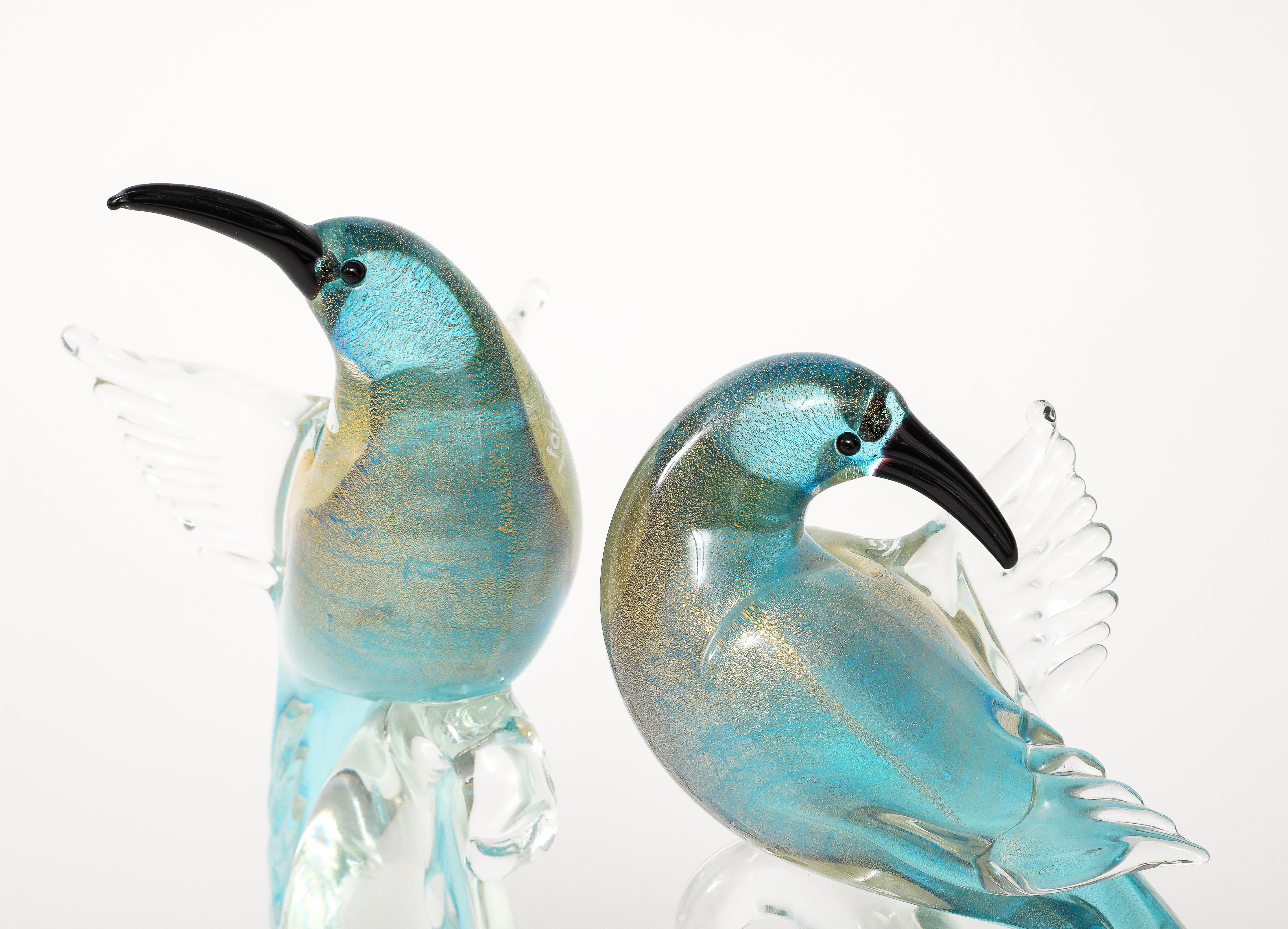 1970's Murano Glass Birds Sculptures 7