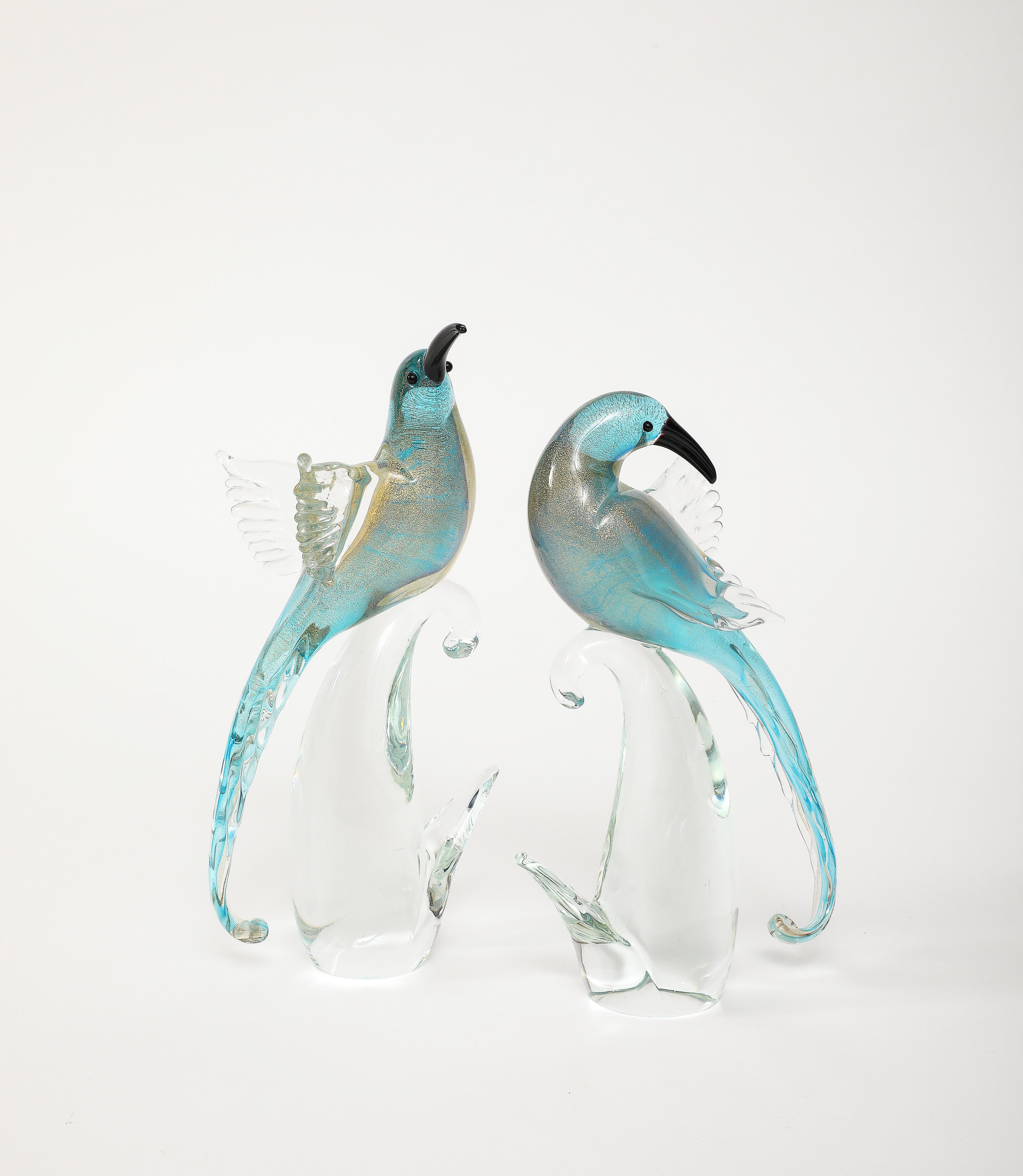 1970's Murano Glass Birds Sculptures 8