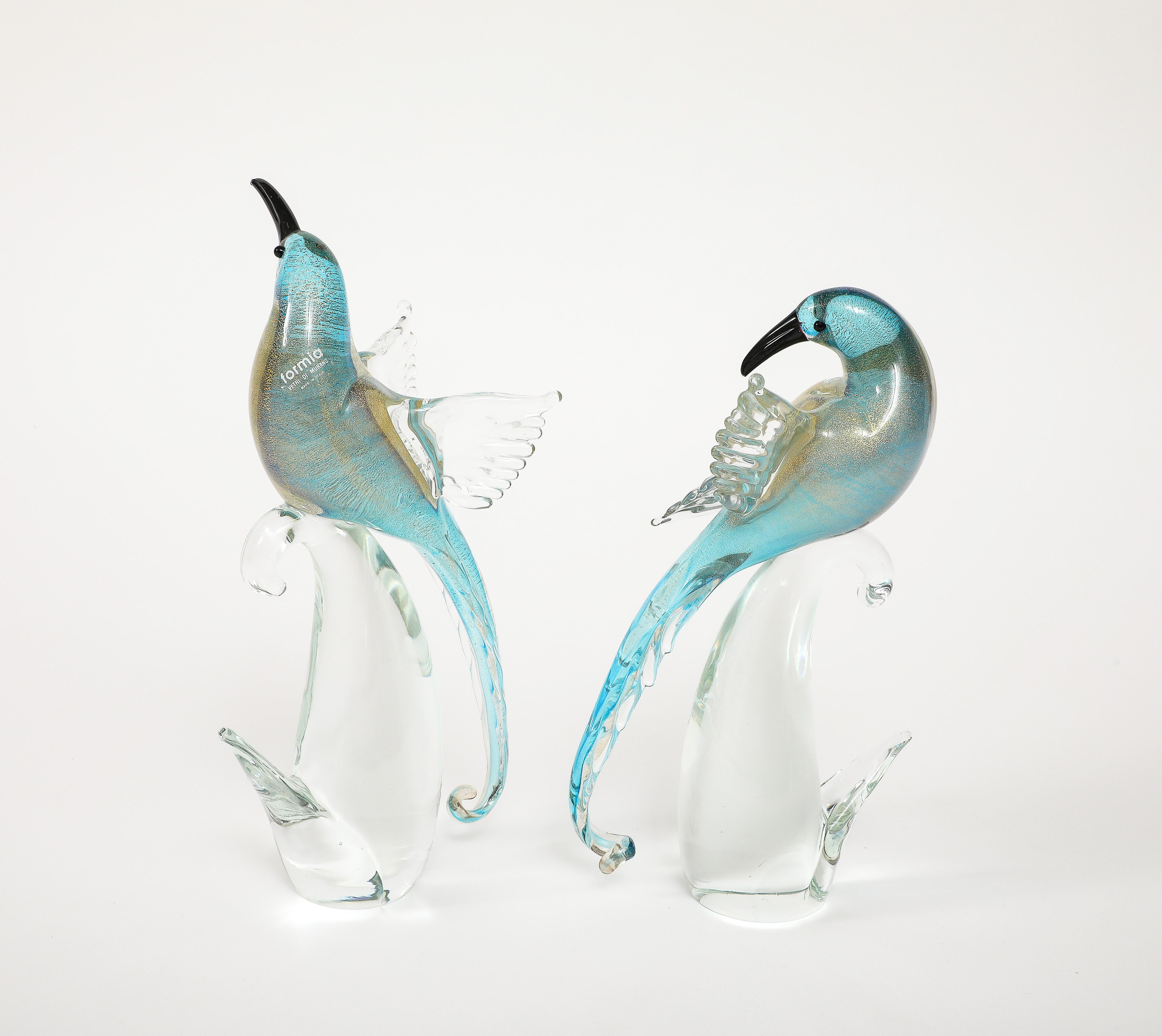 1970's Murano Glass Birds Sculptures 1