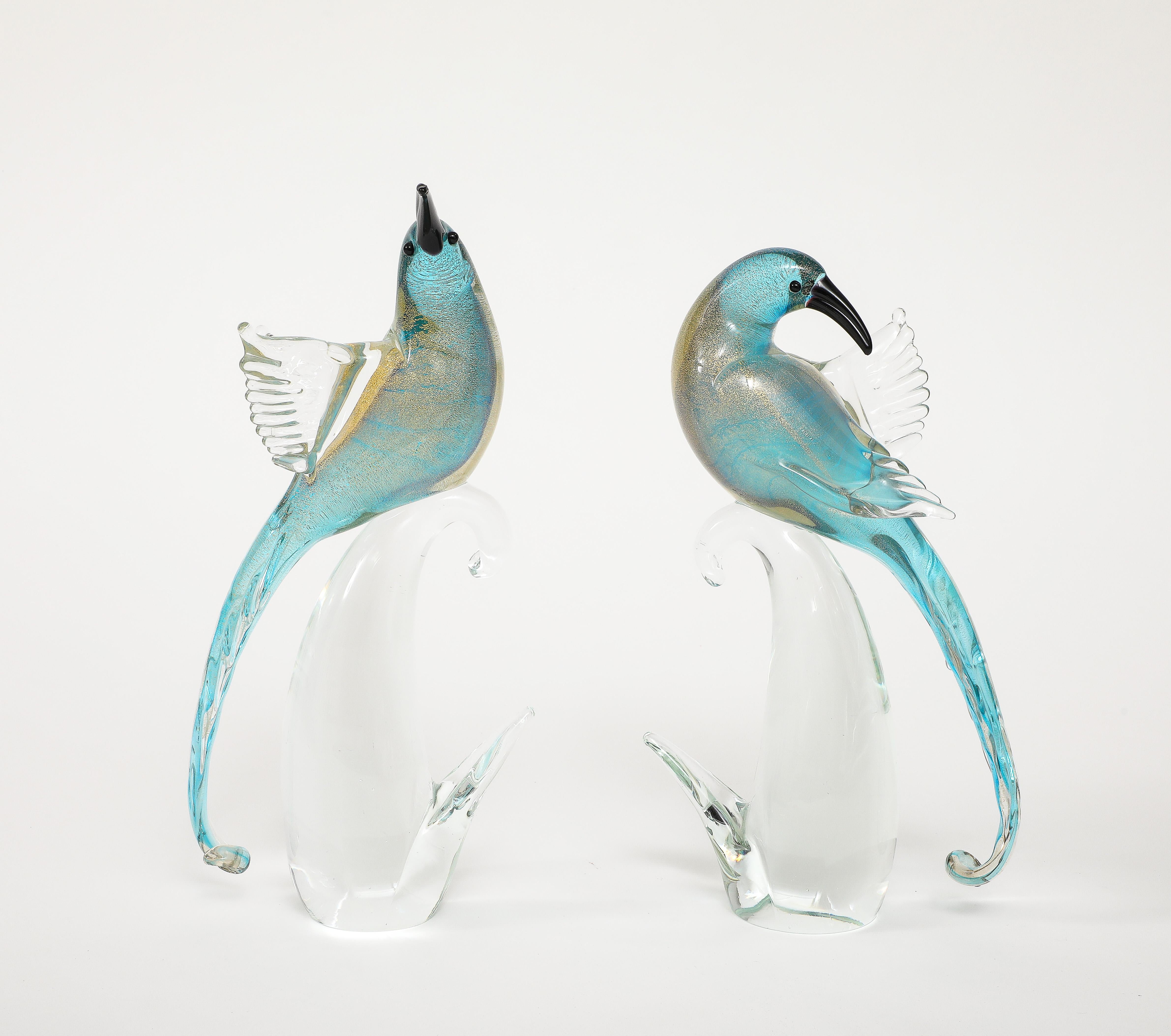1970's Murano Glass Birds Sculptures 2