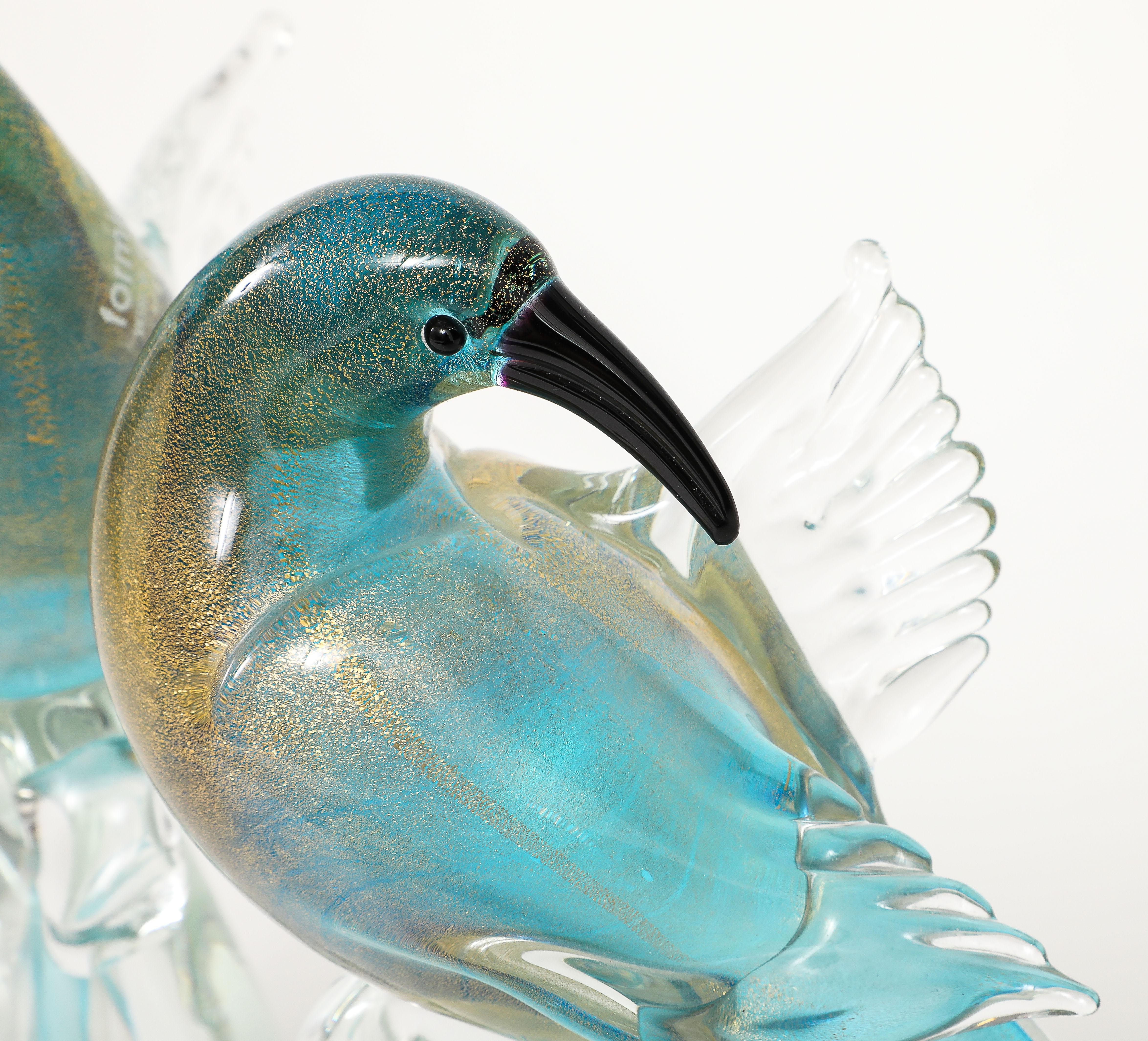 1970's Murano Glass Birds Sculptures 3
