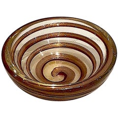1970s Murano Glass Candy Dish