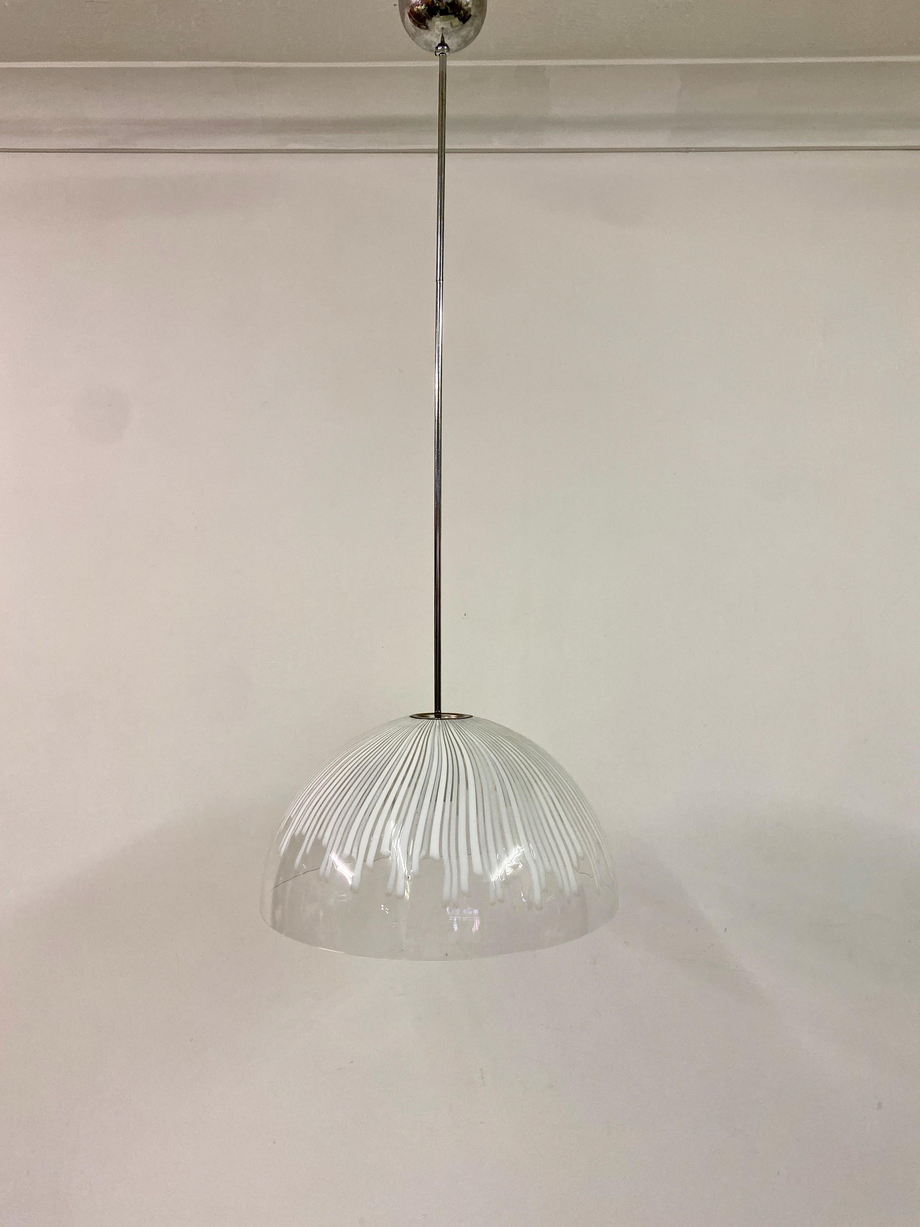 Mid-Century Modern 1970S Murano Glass Ceiling Pendant For Sale