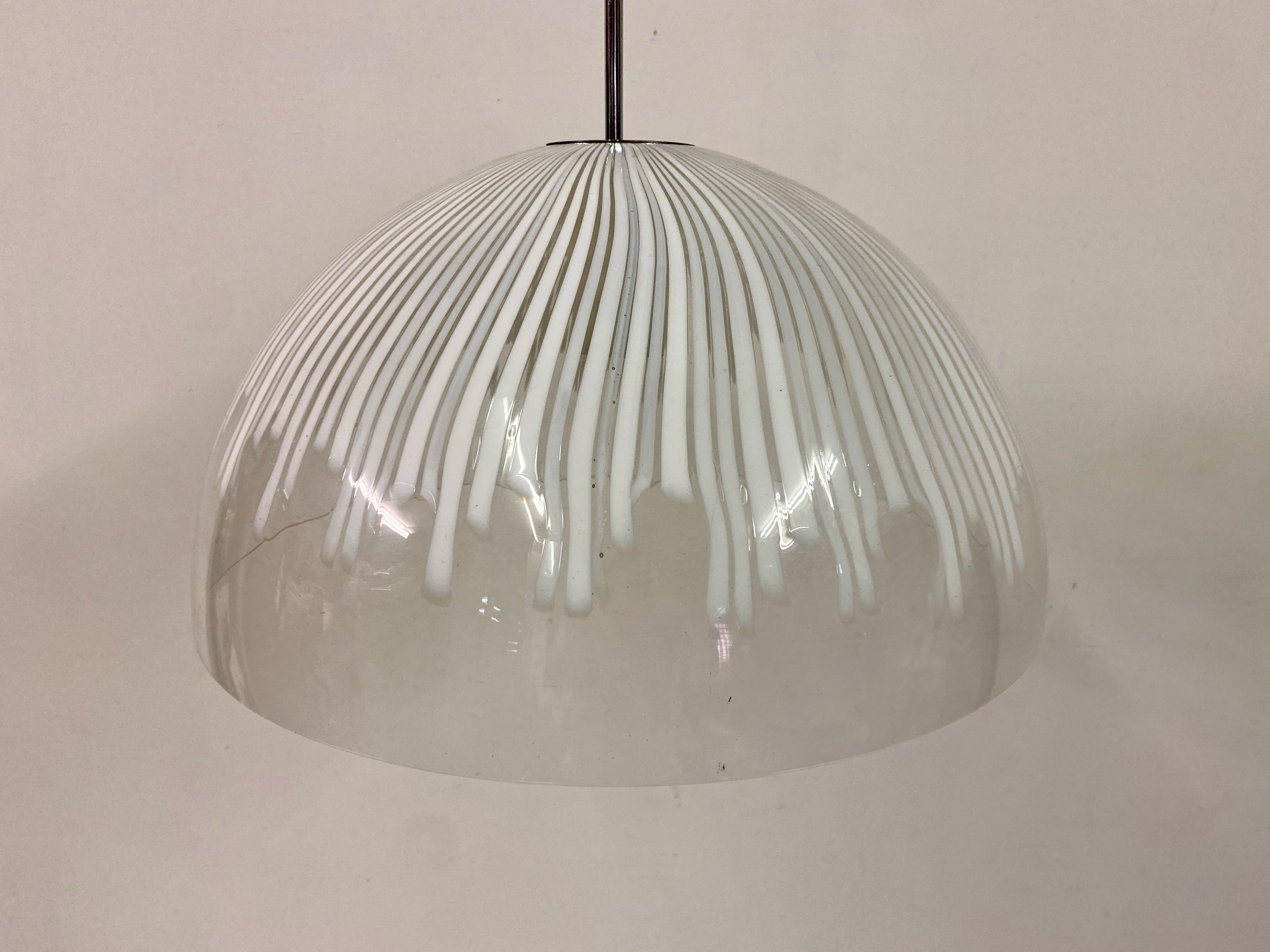 Italian 1970S Murano Glass Ceiling Pendant For Sale