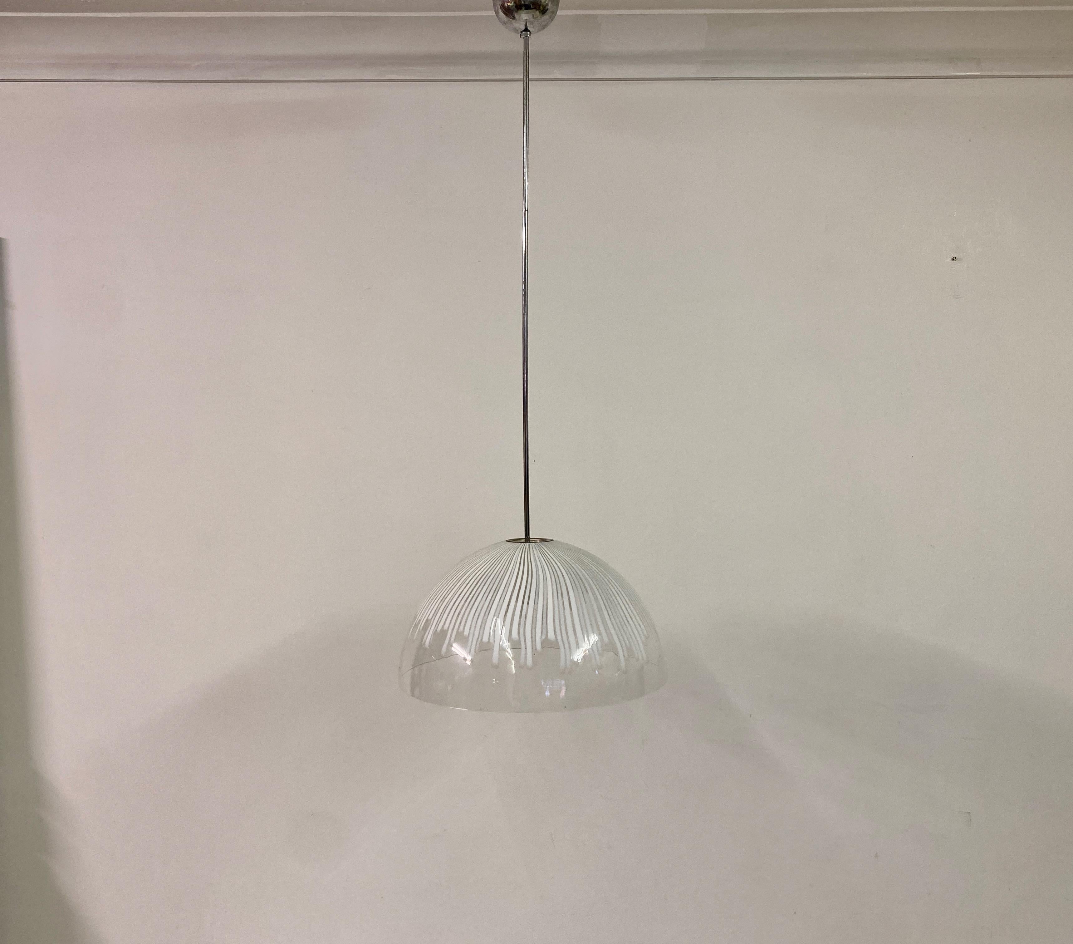 1970S Murano Glass Ceiling Pendant For Sale 2