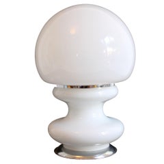 1970s Murano Glass Desk Table by Mazzega, (32Hx20 diameter . cms) Mint Condition