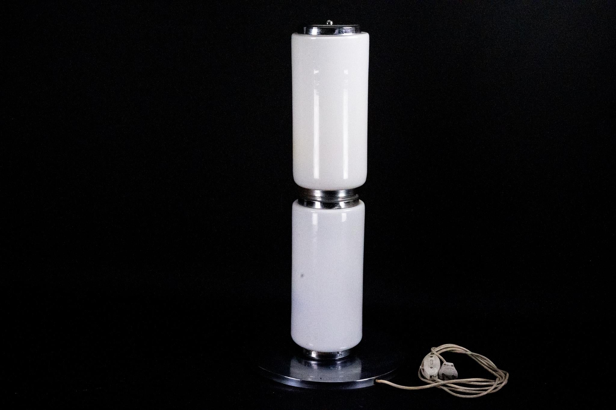 1970s Murano Glass Floor Lamp, Chrome Structure, Made in Italy For Sale 4