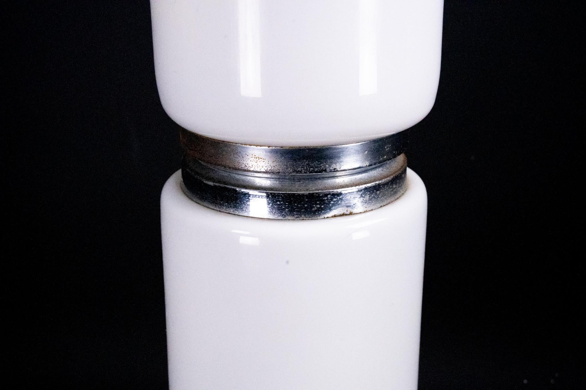 1970s Murano Glass Floor Lamp, Chrome Structure, Made in Italy For Sale 2