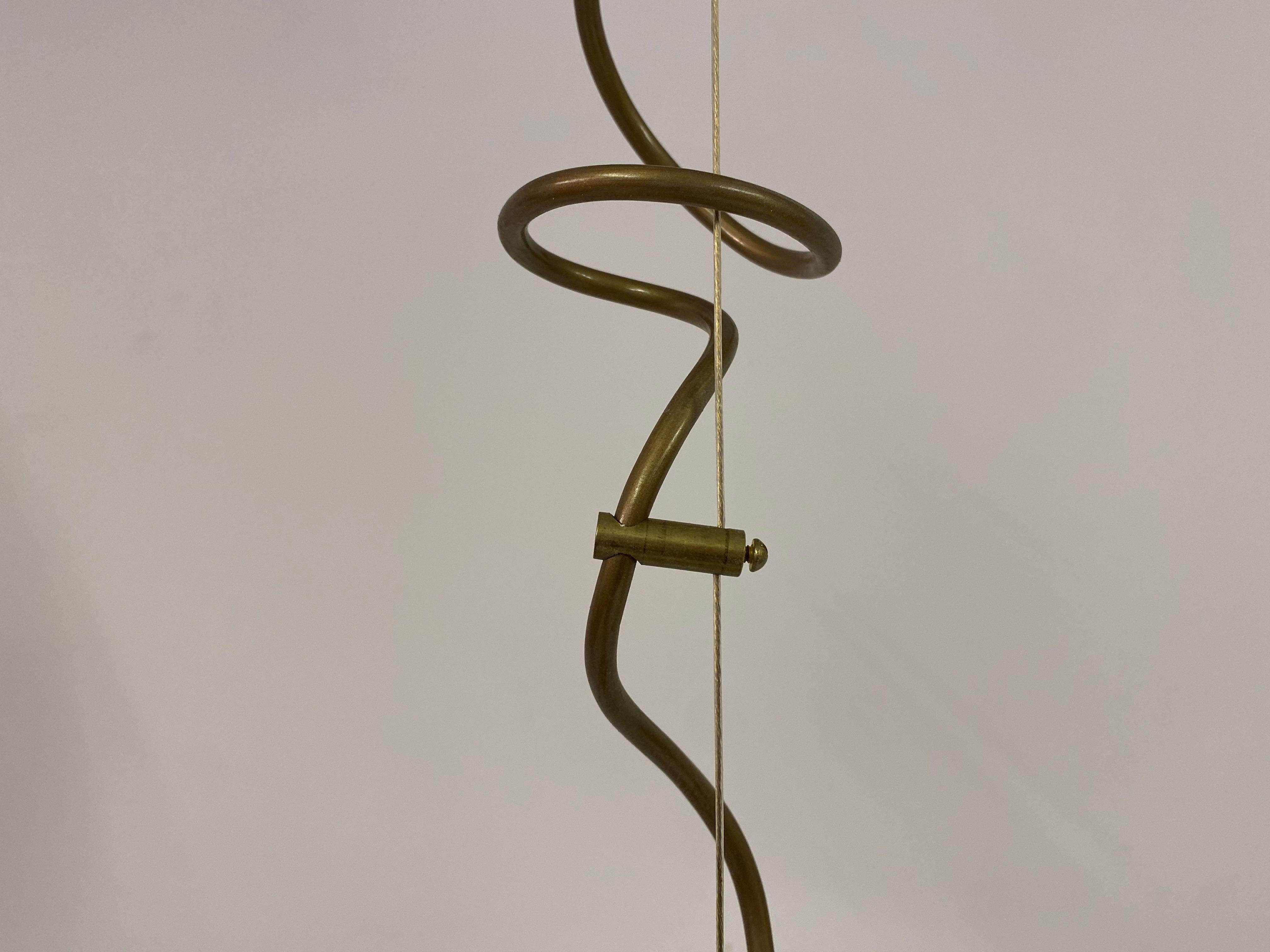 20ième siècle Lampe à suspension globe en verre de Murano des années 1970 en vente