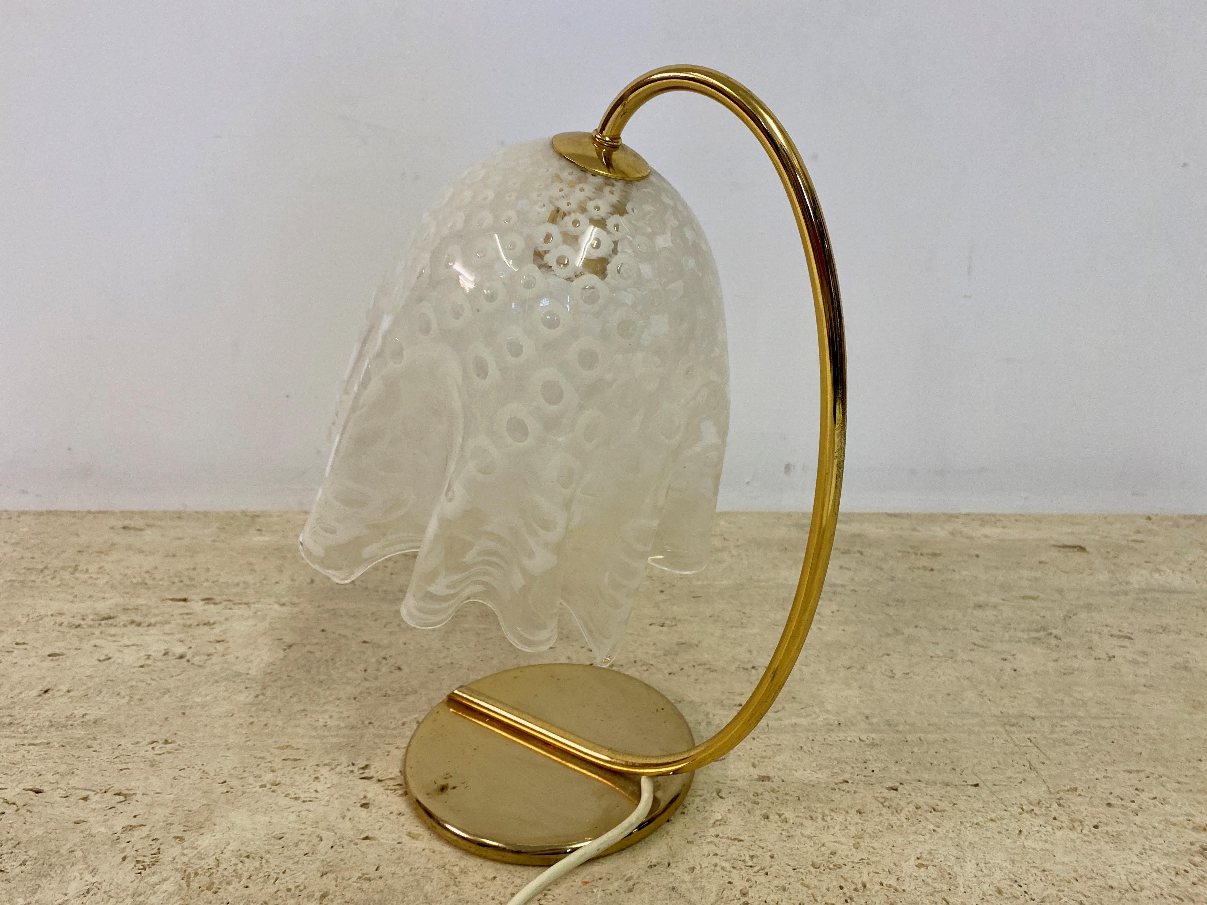 1970s Murano Glass Handkerchief Table Lamp 4