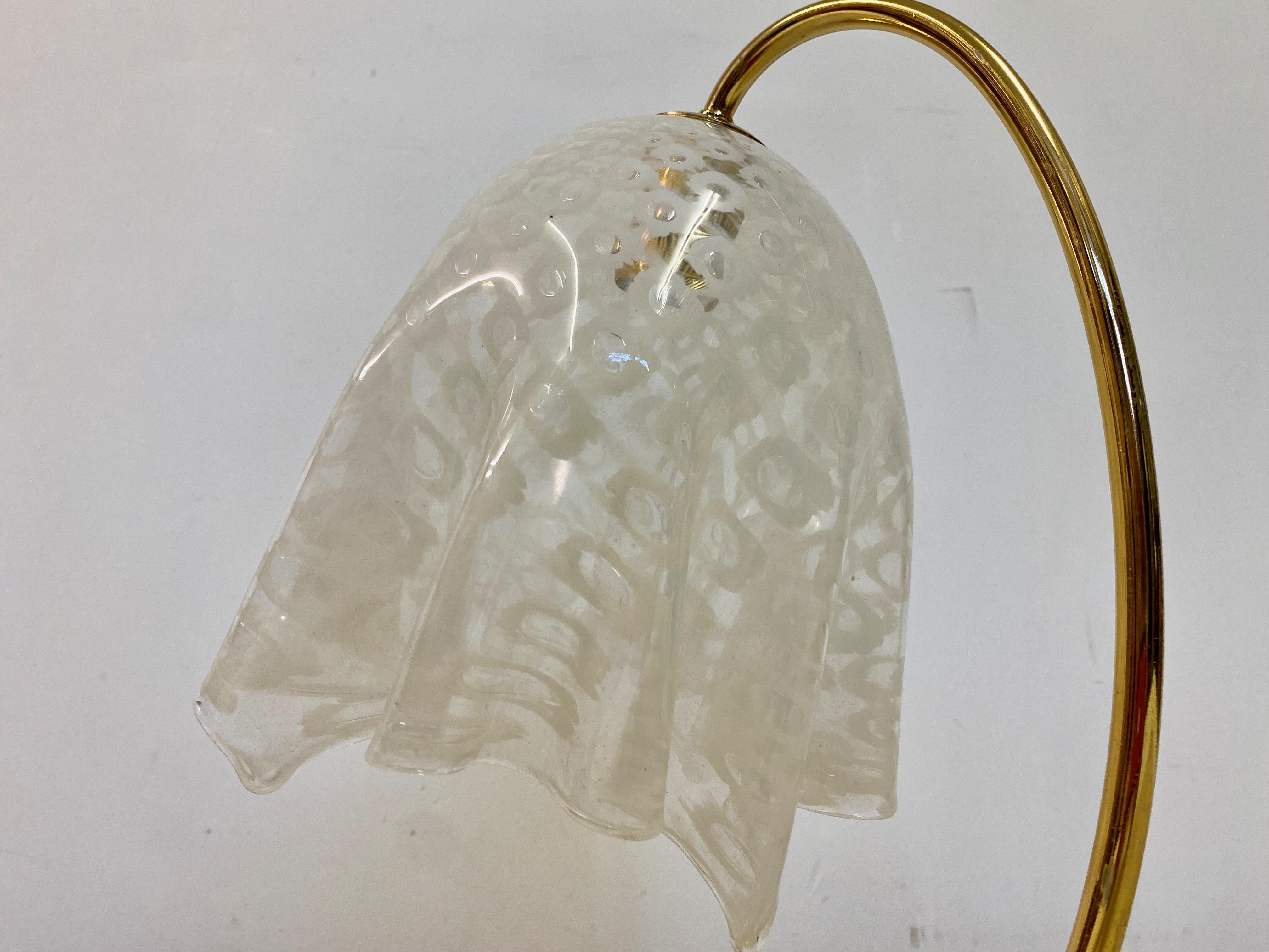 1970s Murano Glass Handkerchief Table Lamp 5