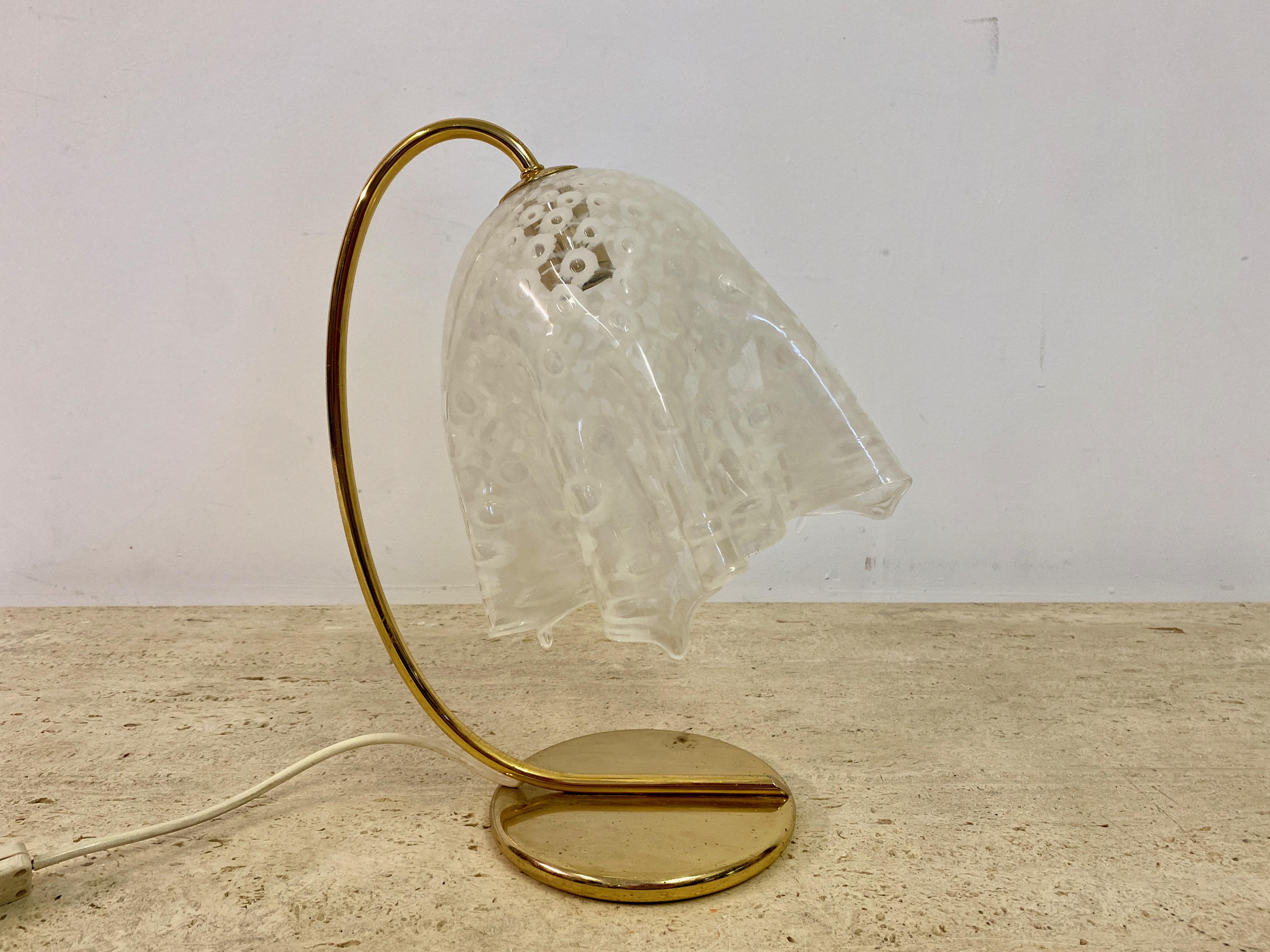 1970s Murano Glass Handkerchief Table Lamp 1