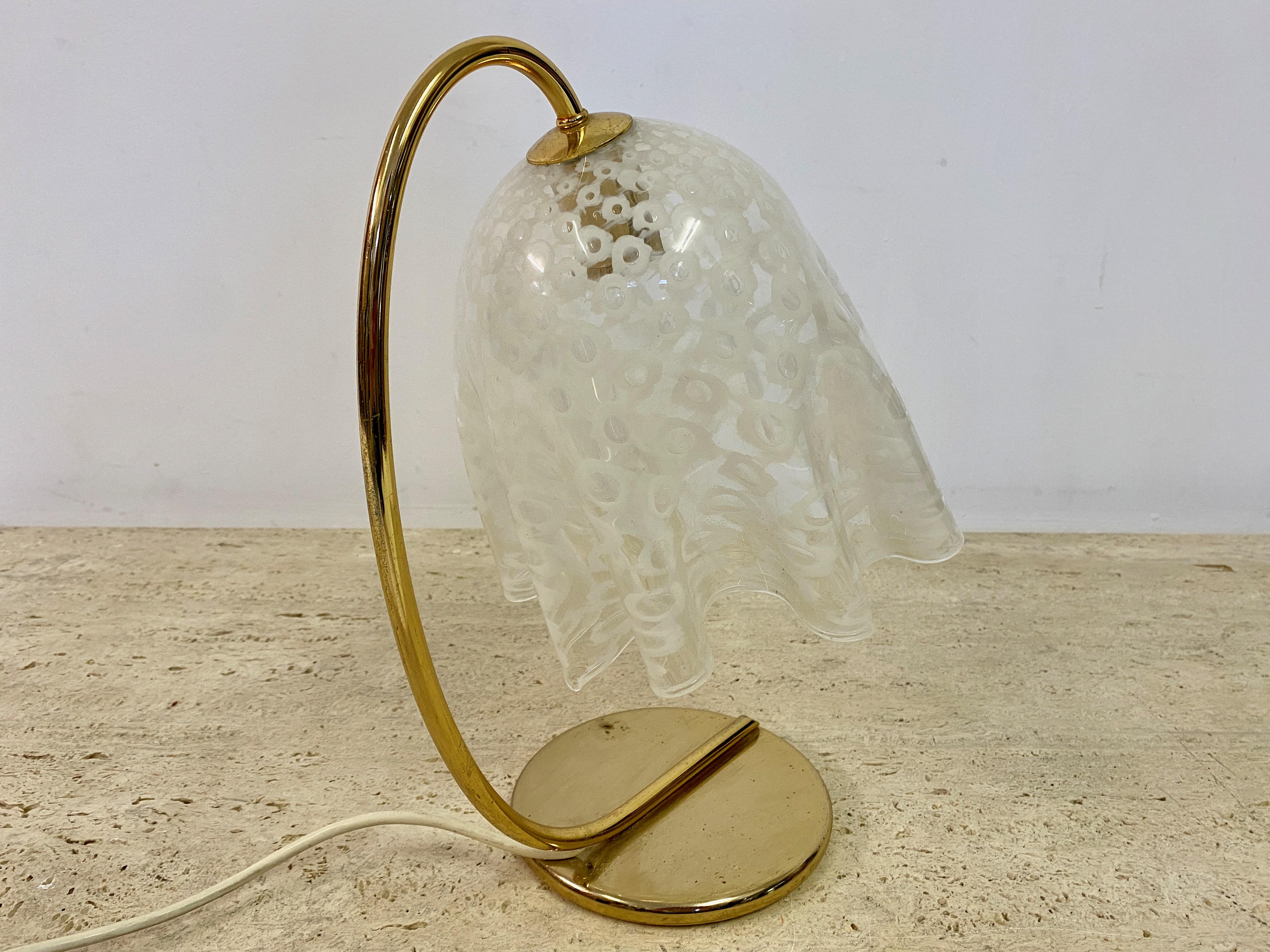 1970s Murano Glass Handkerchief Table Lamp 2