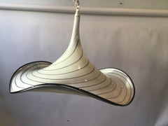 1970s Murano Glass Hat Chandelier by Maestri Muranesi
