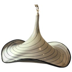 1970s Murano Glass Hat Chandelier by Maestri Muranesi