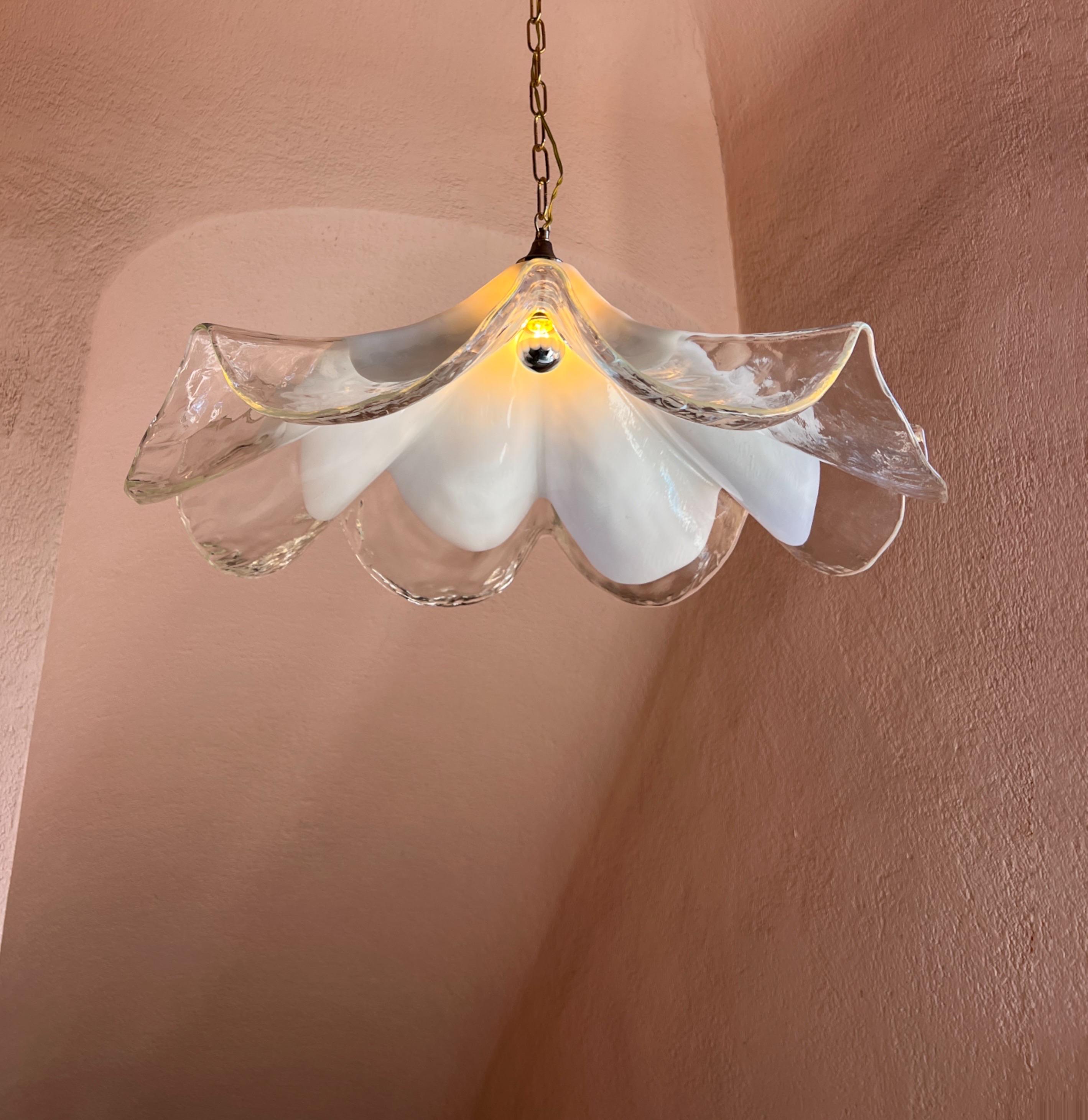 Mid-Century moderno Lampada in vetro di Murano degli anni '70 di La Murrina, 1970 in vendita