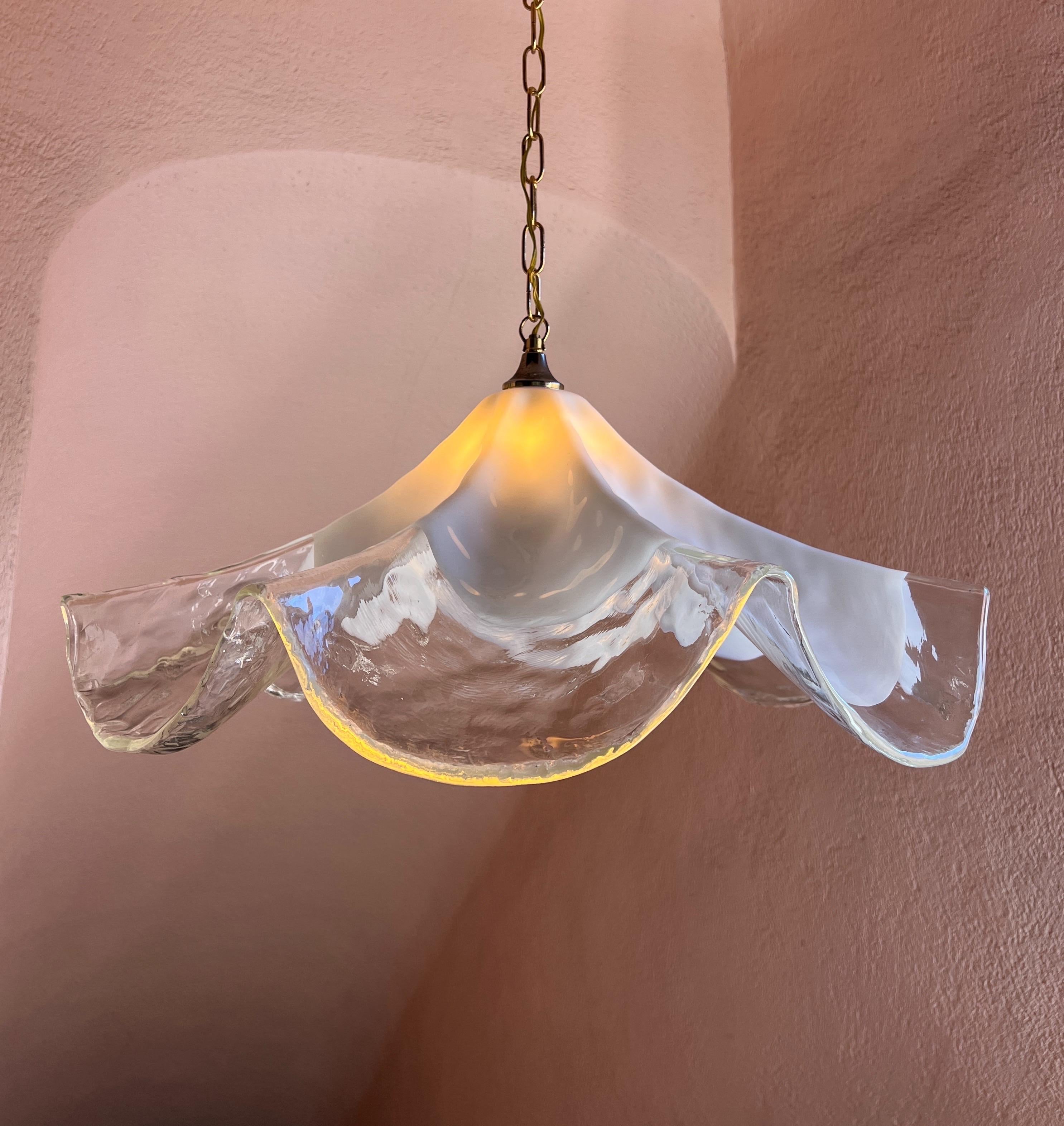 Lampada in vetro di Murano degli anni '70 di La Murrina, 1970 In condizioni buone in vendita a Palermo, PA