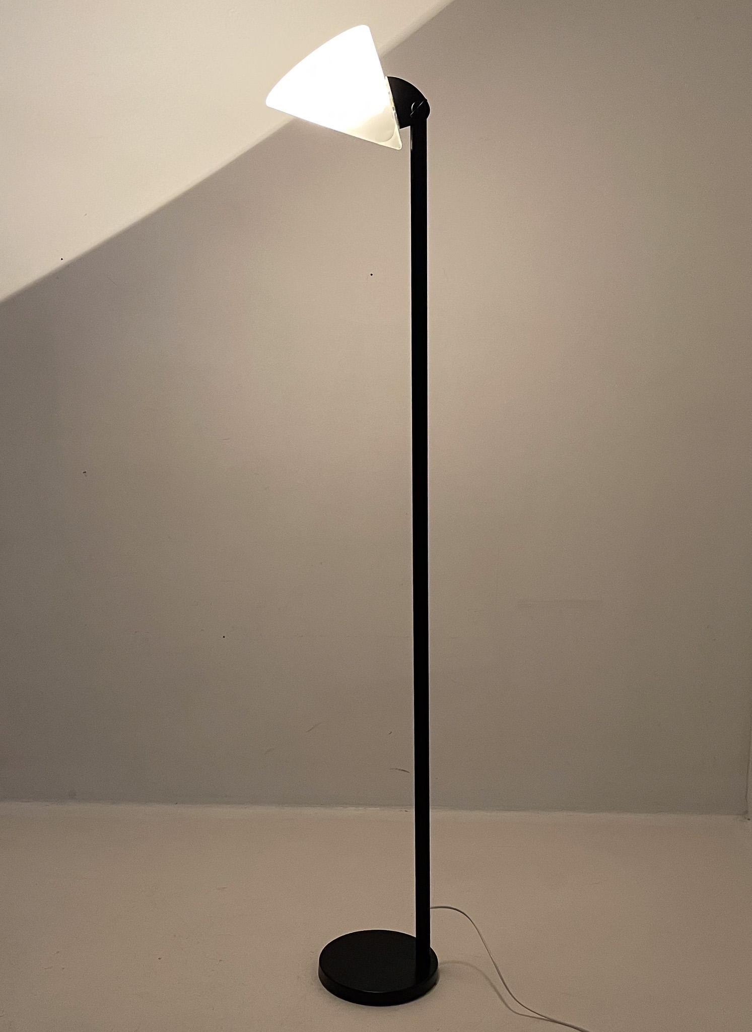 1970s Murano Glass & Metal Floor Lamp, Italy For Sale 8