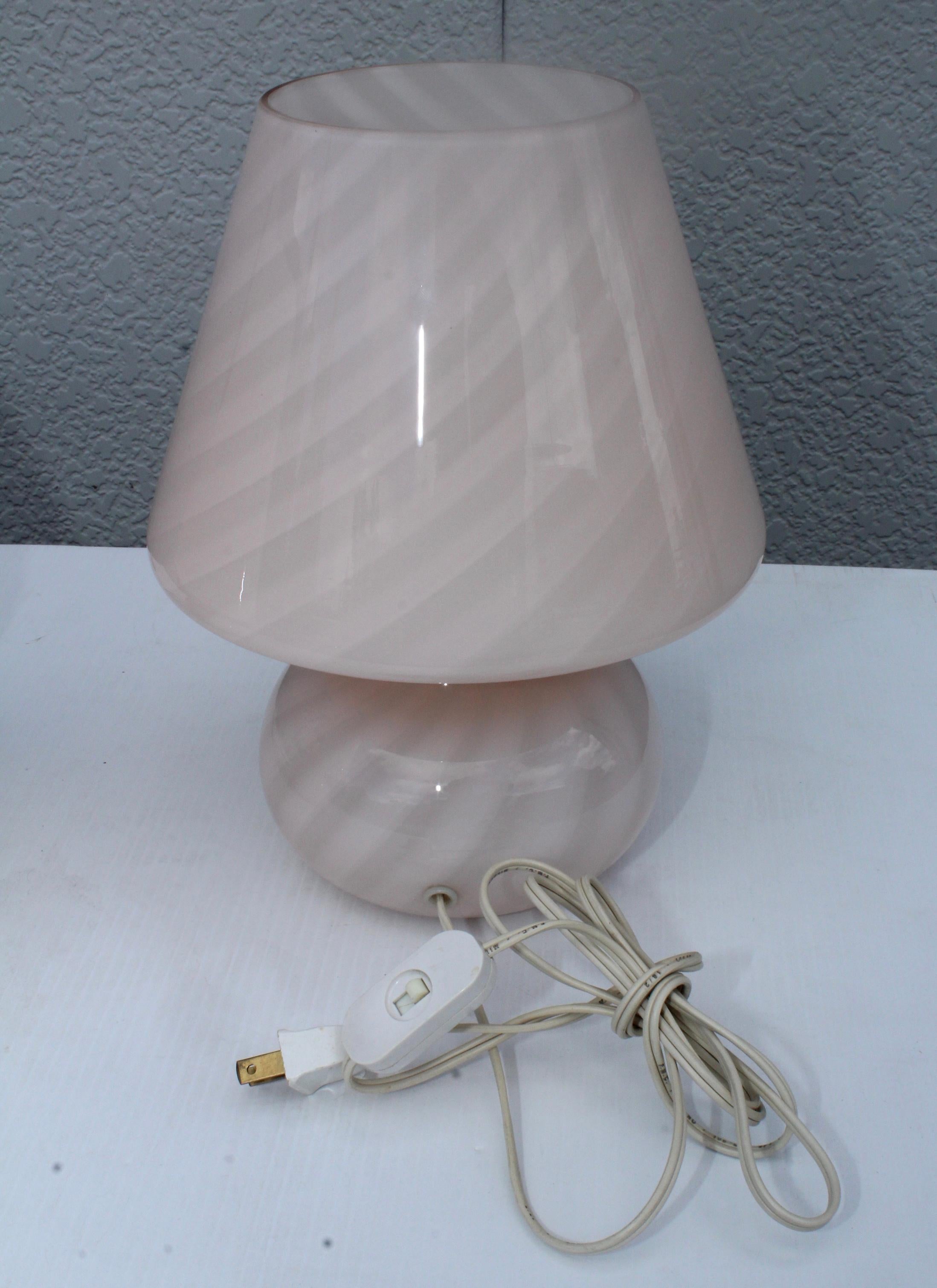1970s Murano Glass Mushroom Lamps 1