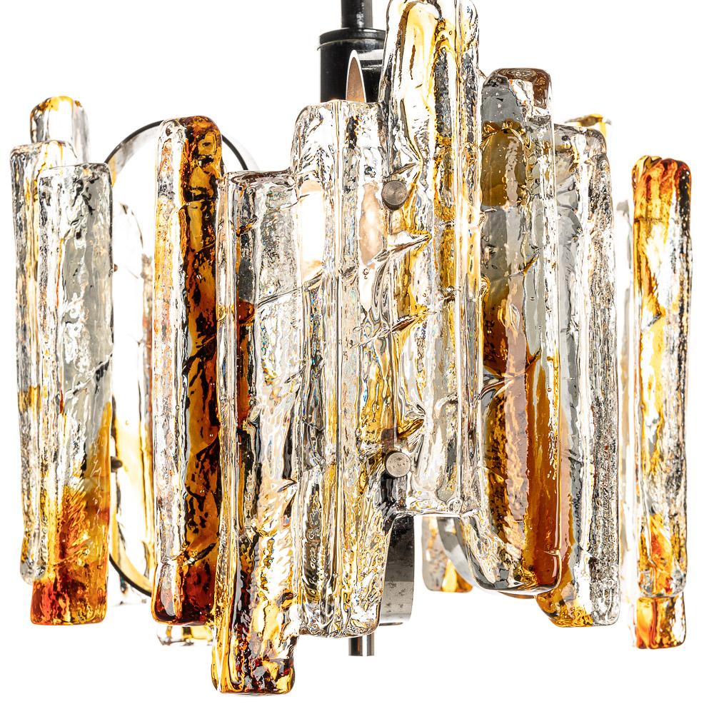 1970s Murano Glass Pendant by Mazzega For Sale 1
