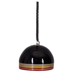 1970s Murano glass pendant lamp designed by R. Pamio and R. Toso for Leucos
