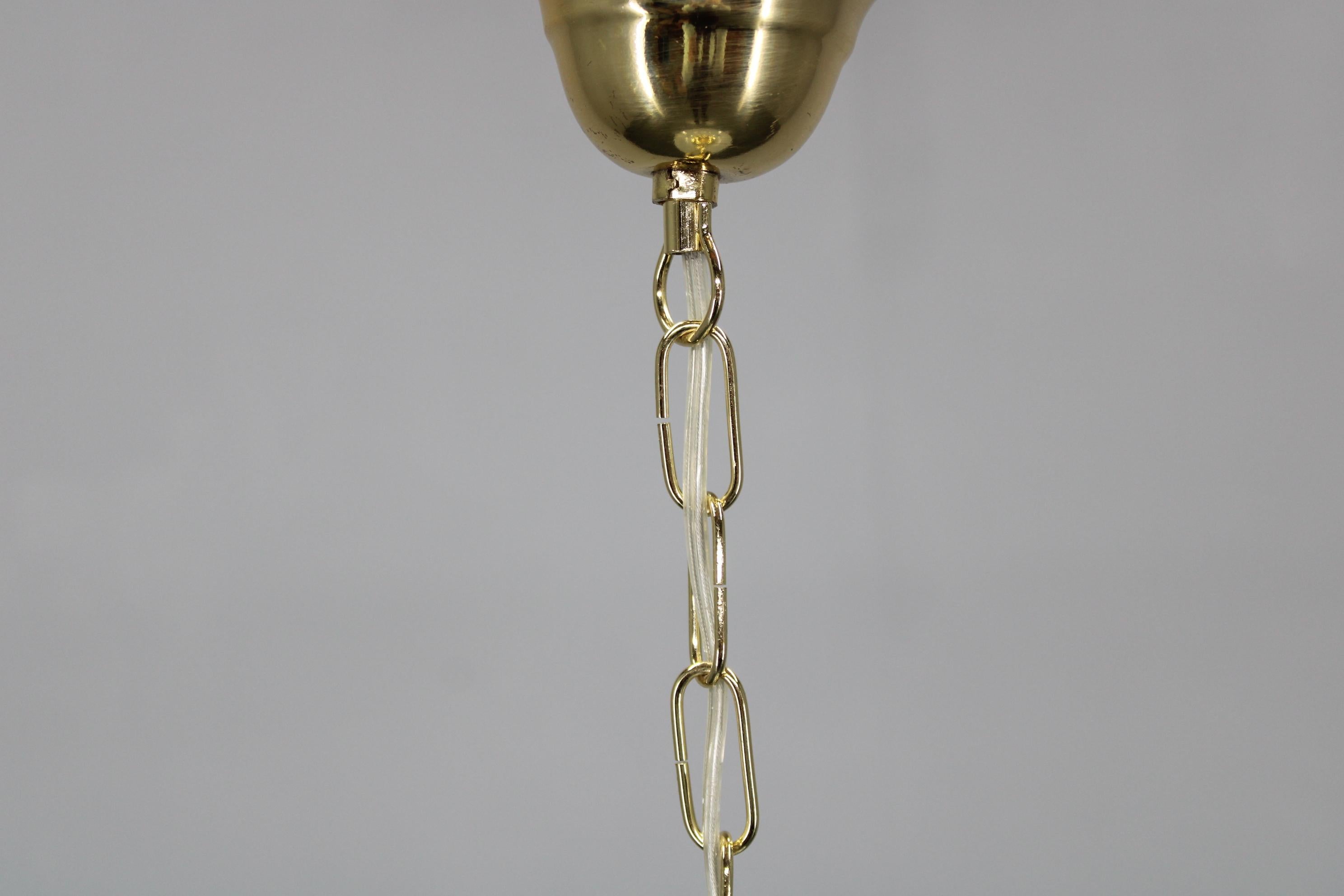 Lampada a sospensione in vetro di Murano degli anni '70 in vendita 1