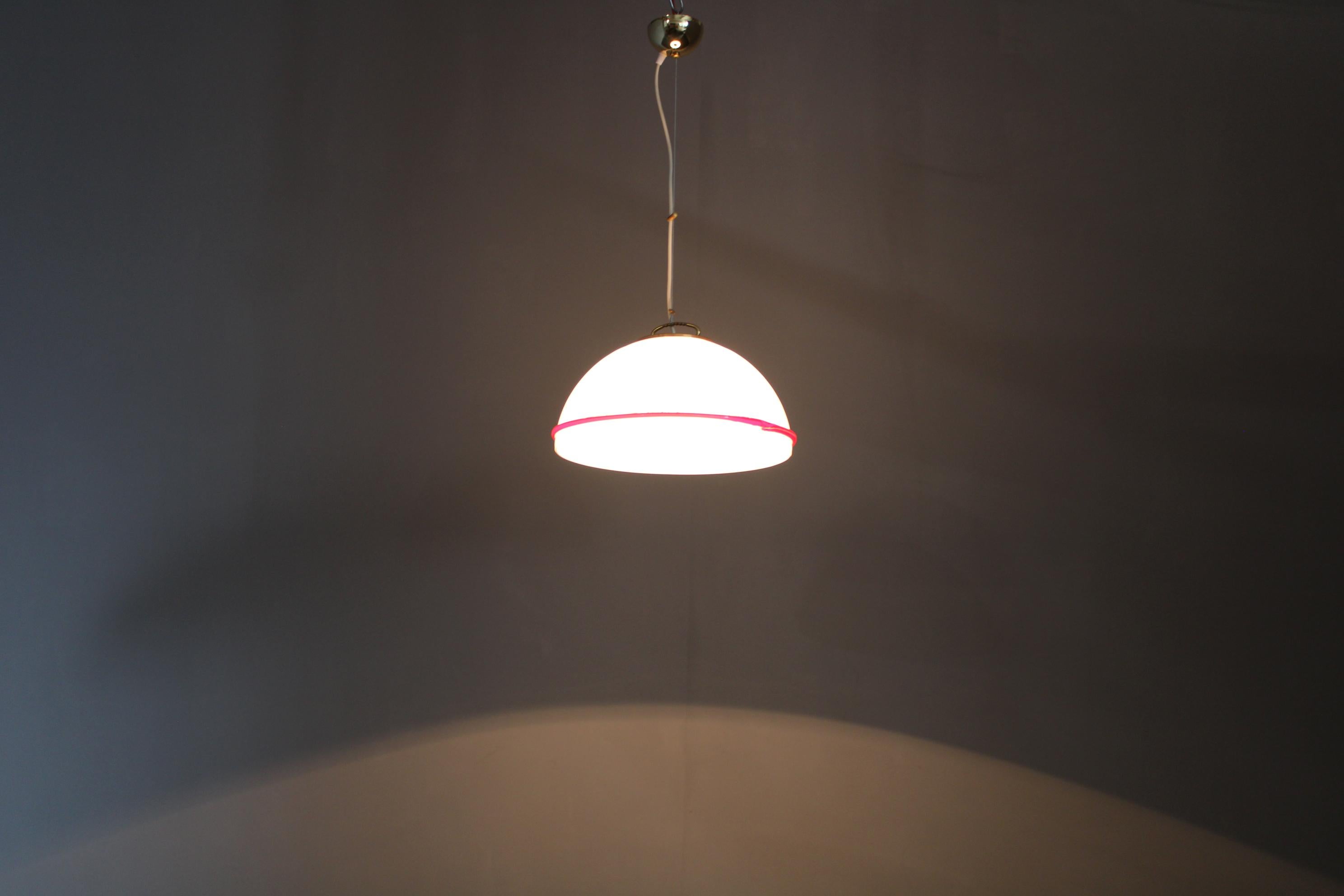Lampada a sospensione in vetro di Murano degli anni '70 in vendita 2