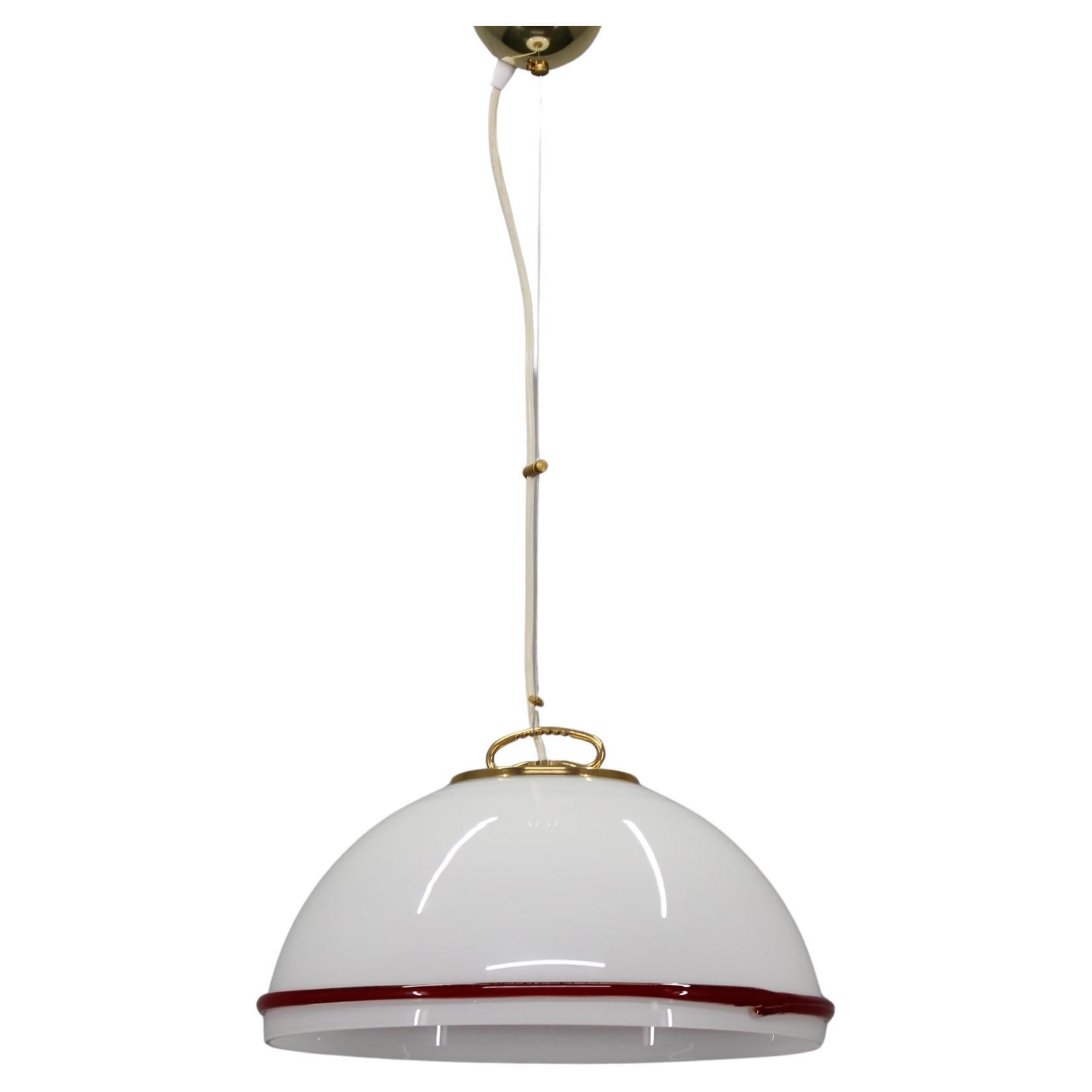 1970er Murano Glas Pendelleuchte
