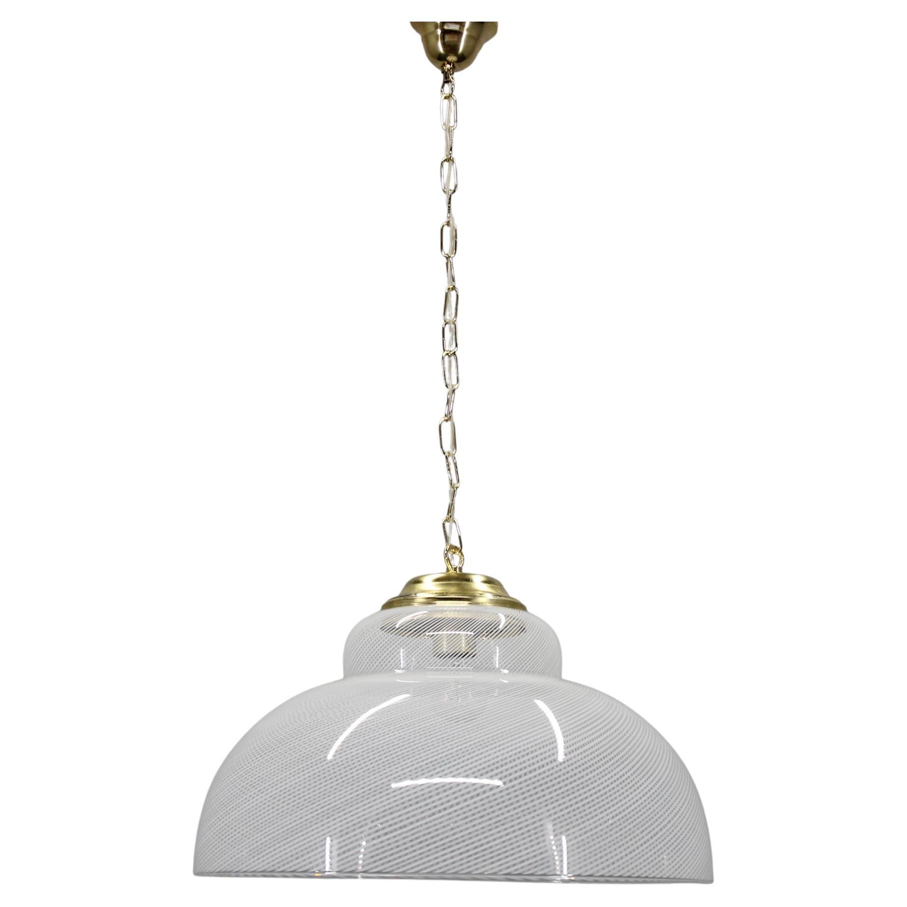 1970er Murano Glas Pendelleuchte