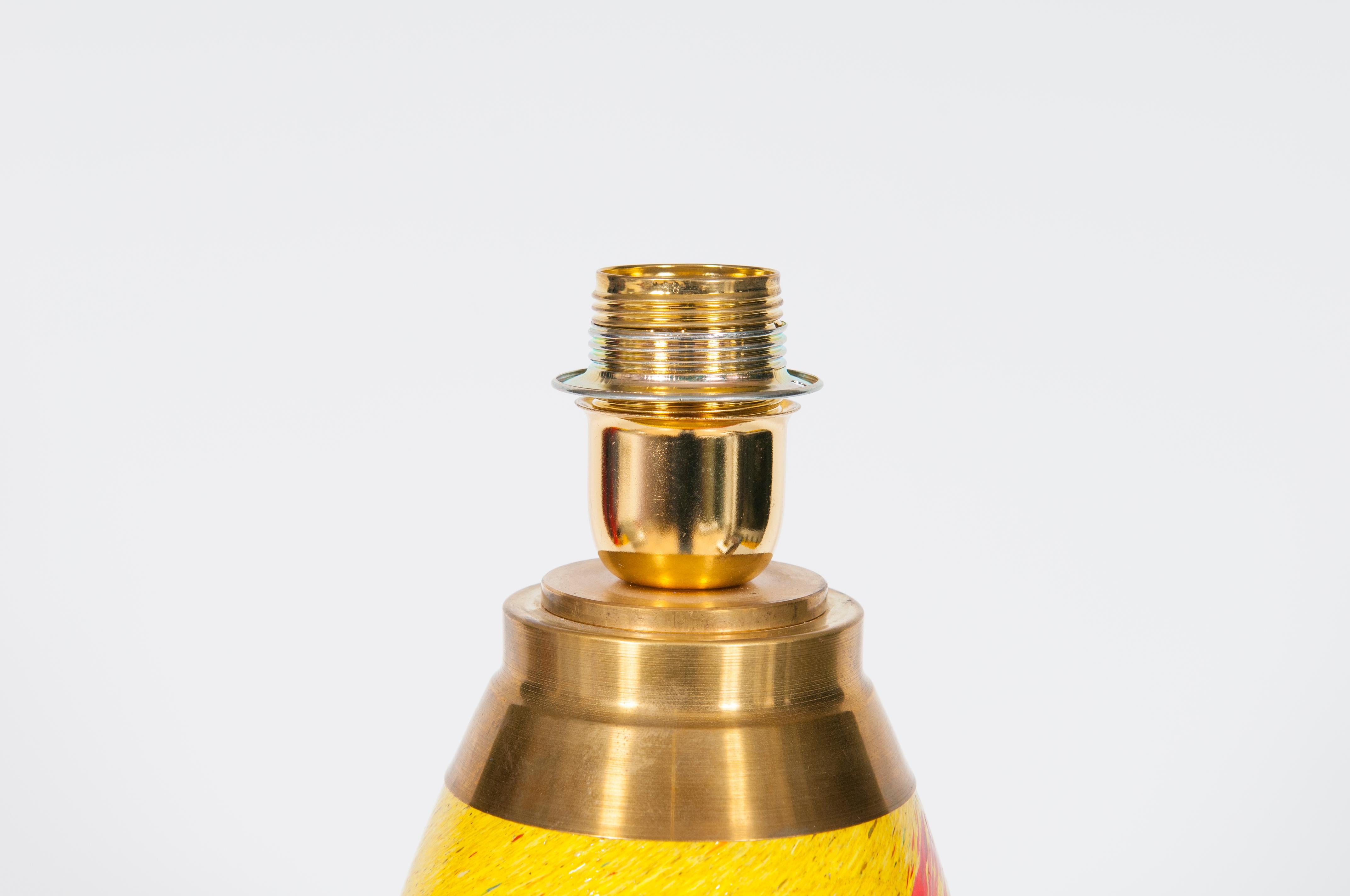 Lampe de table en verre de Murano des années 1970 par Giovanni Dalla Fina en vente 6