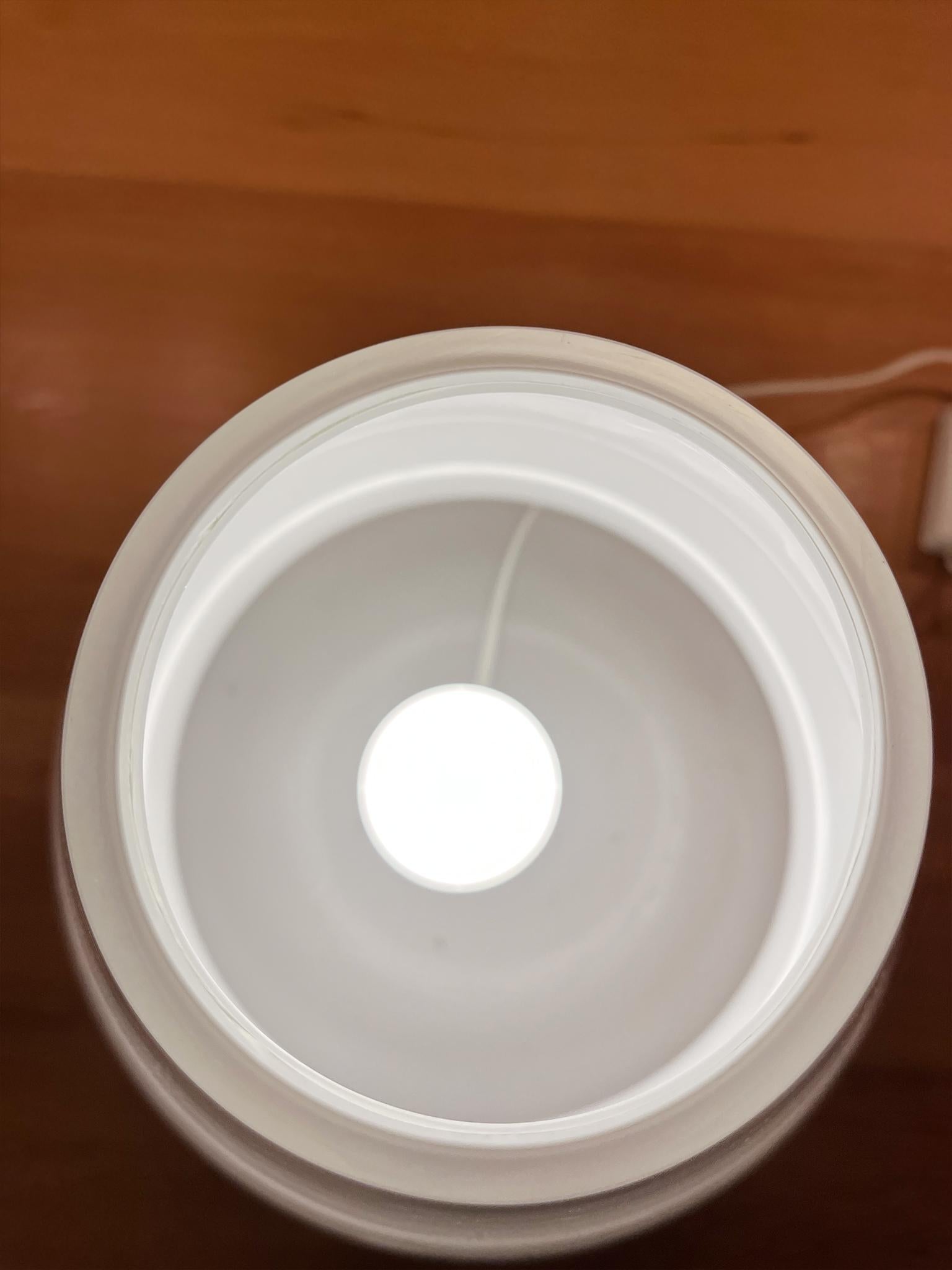 Lámpara de mesa de cristal de Murano de los años 70 en venta 3