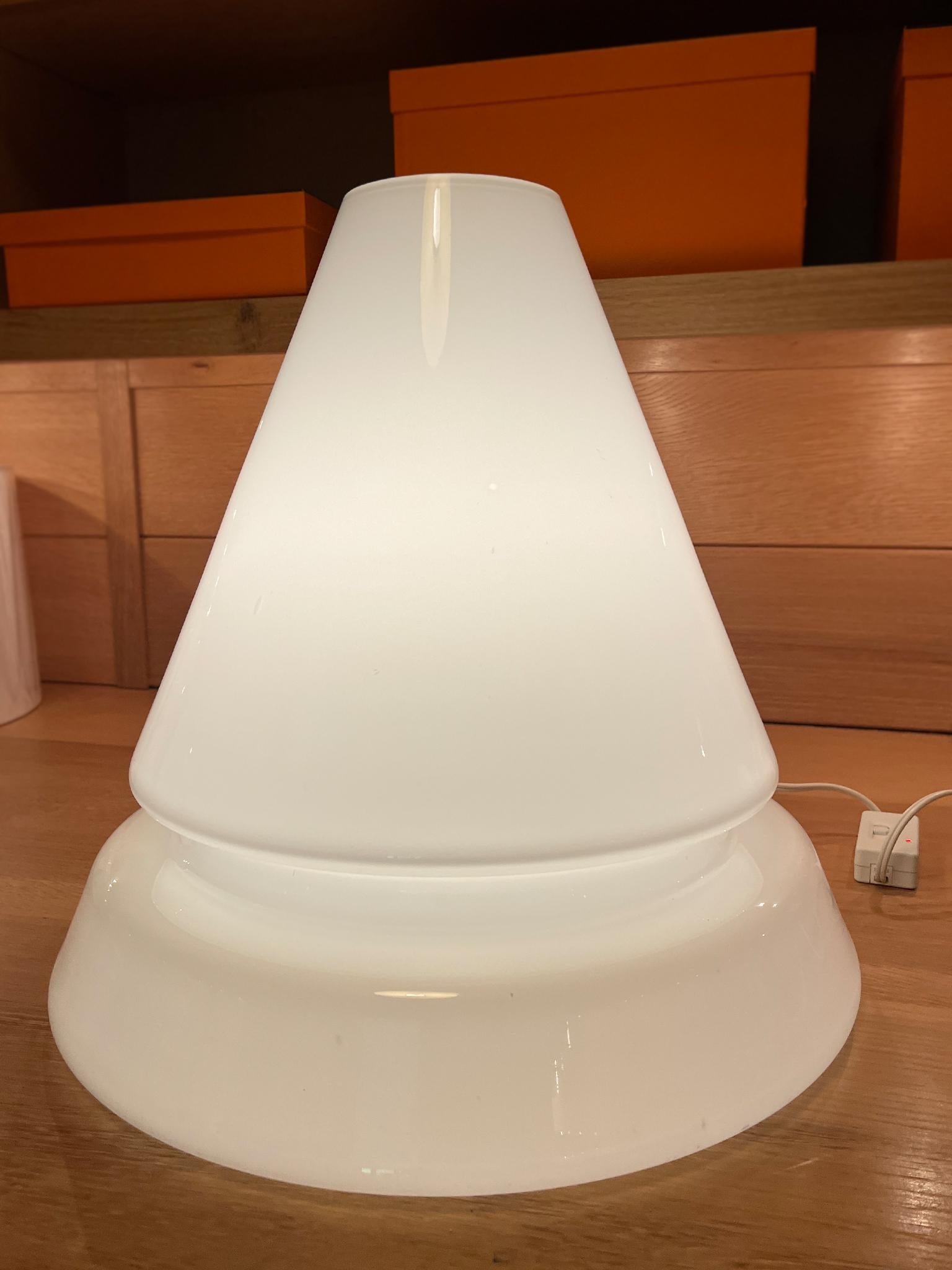 Lámpara de mesa de cristal de Murano de los años 70 en venta 4