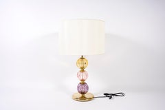 1970's Murano Glass Table Lamps