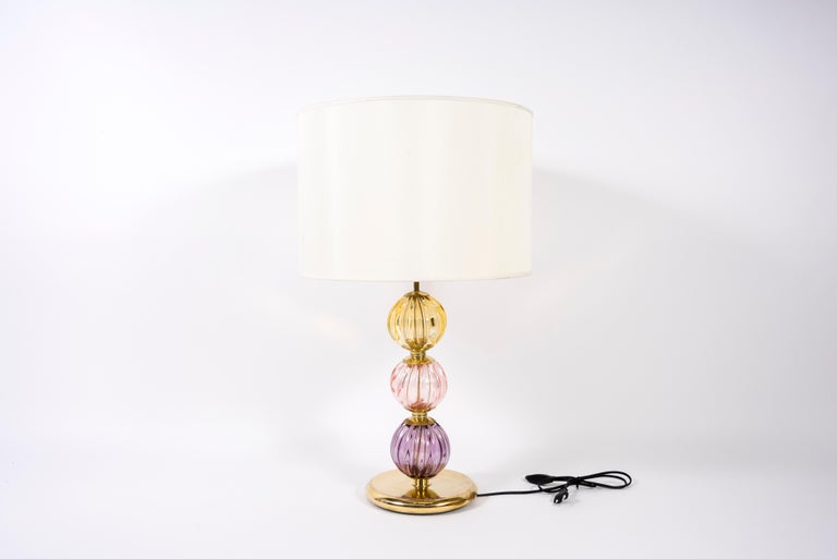 1970's Murano glass table lamps
Italy.