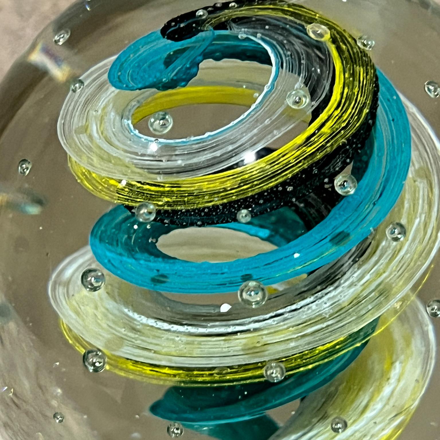 20ième siècle Presse-papier en verre d'art italien de Murano des années 1970 en vente