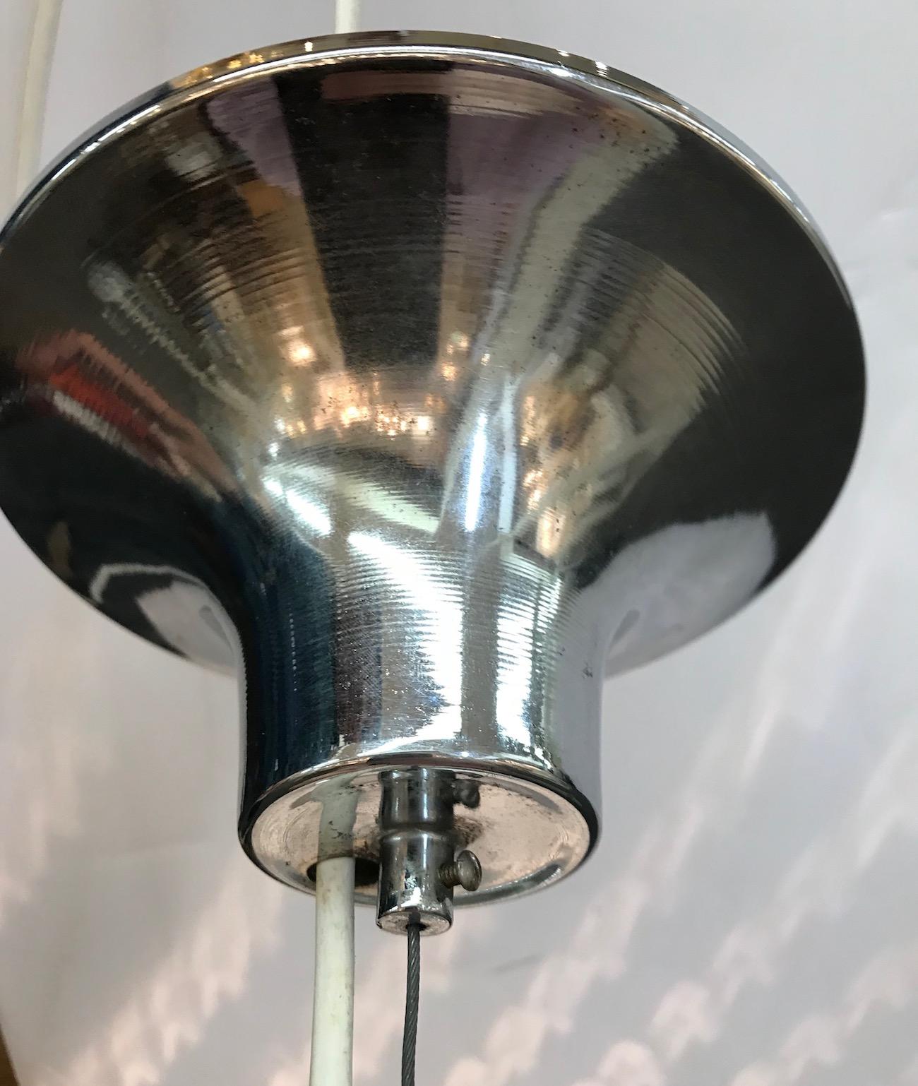 1970s Murano Italy Glass Globe Pendant Light 3