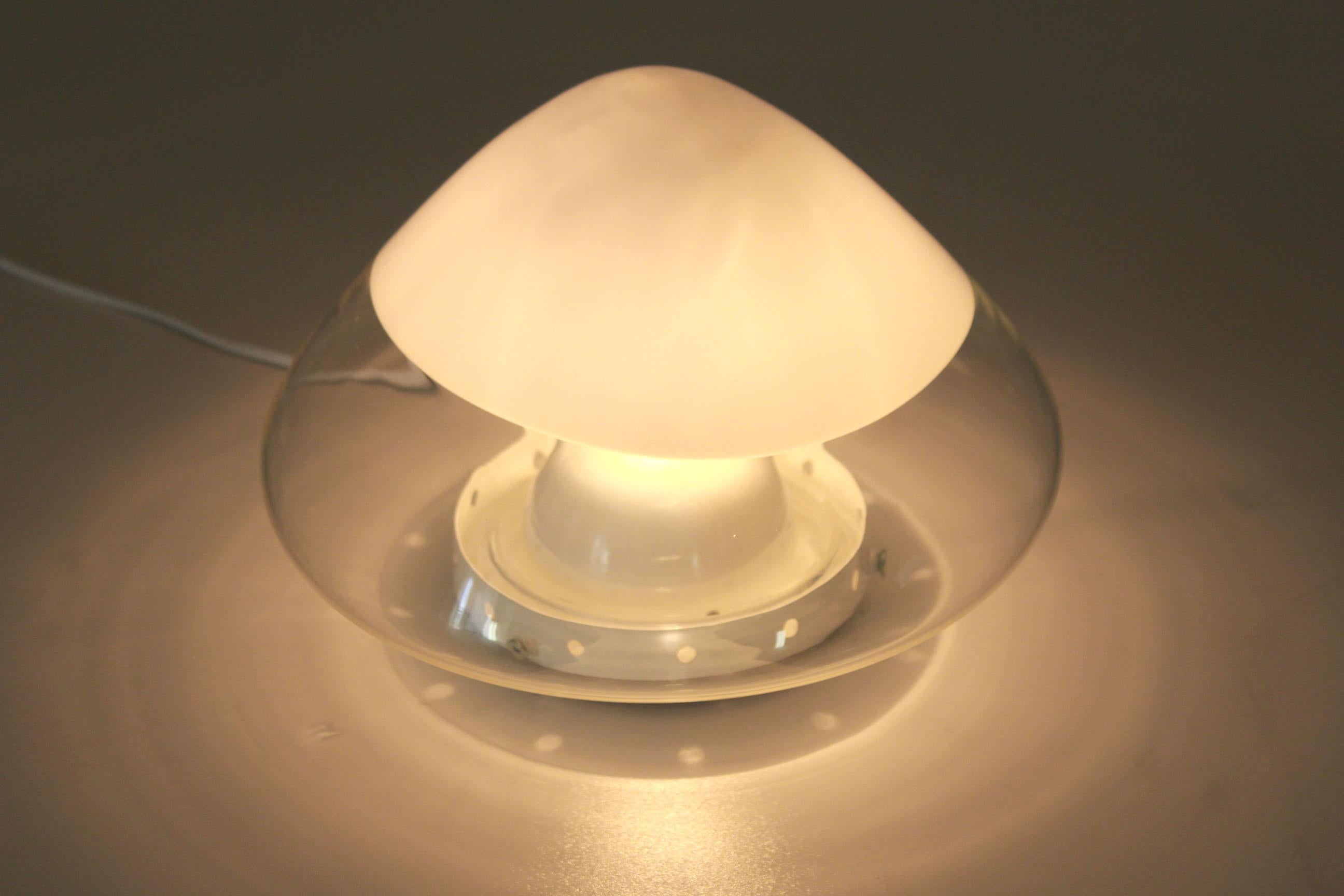 Vintage Mushroom Lamp, Murano Glass, Carlo Nason for Mazzega, Italy 1970s In Good Condition For Sale In Ceglie Messapica, IT