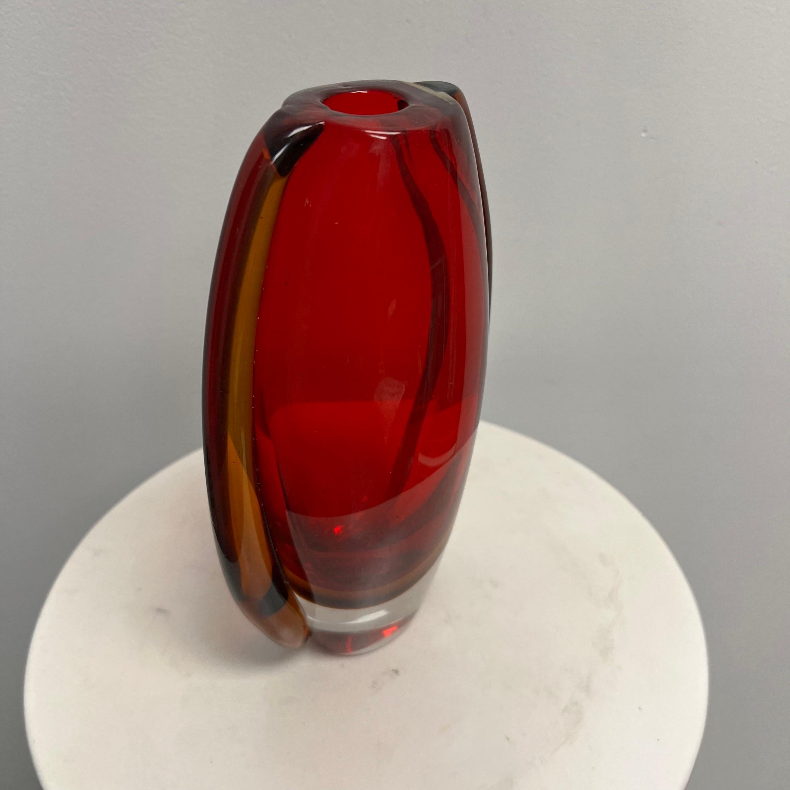 Italiano Vaso Sommerso di Murano del 1970 in vendita