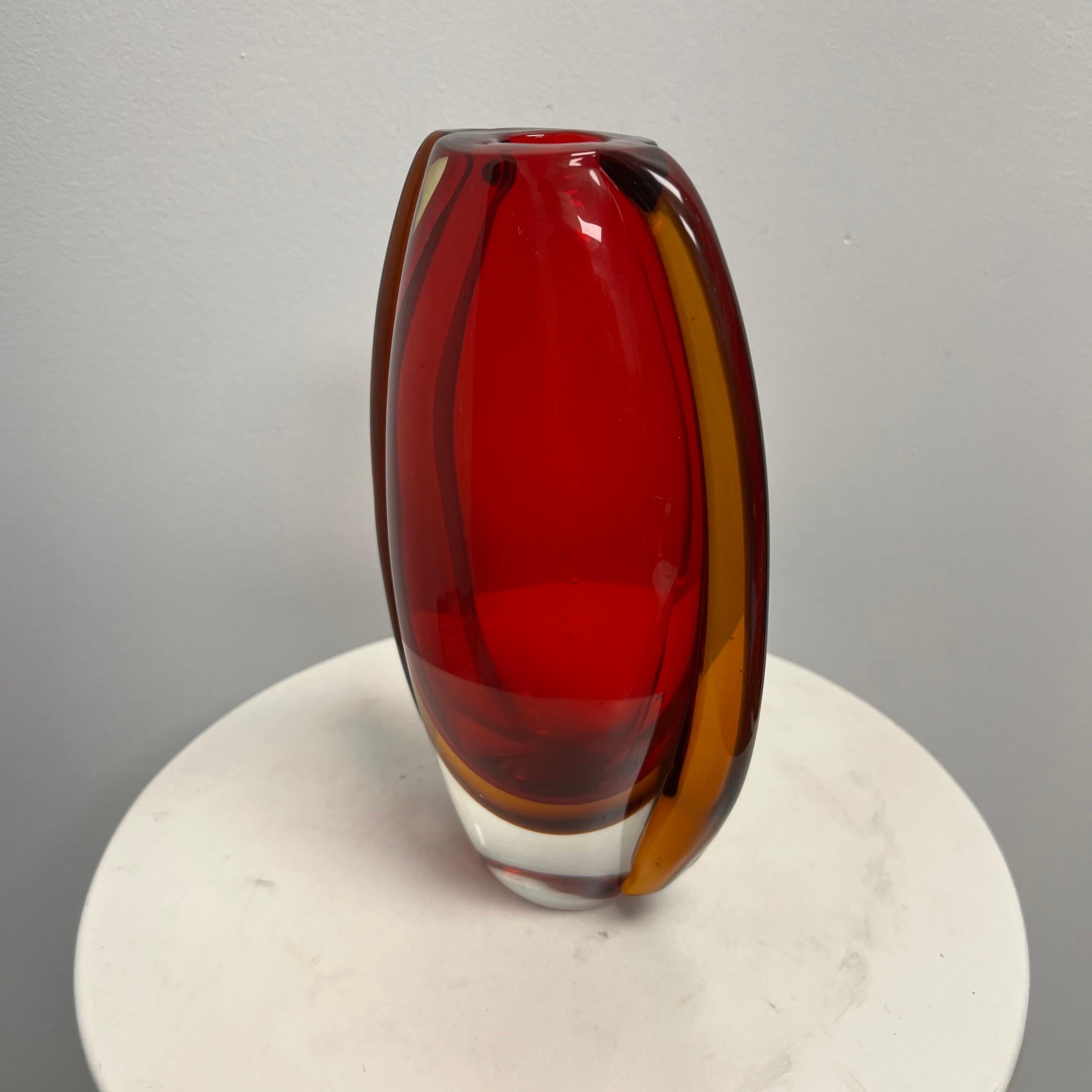 Fine XX secolo Vaso Sommerso di Murano del 1970 in vendita
