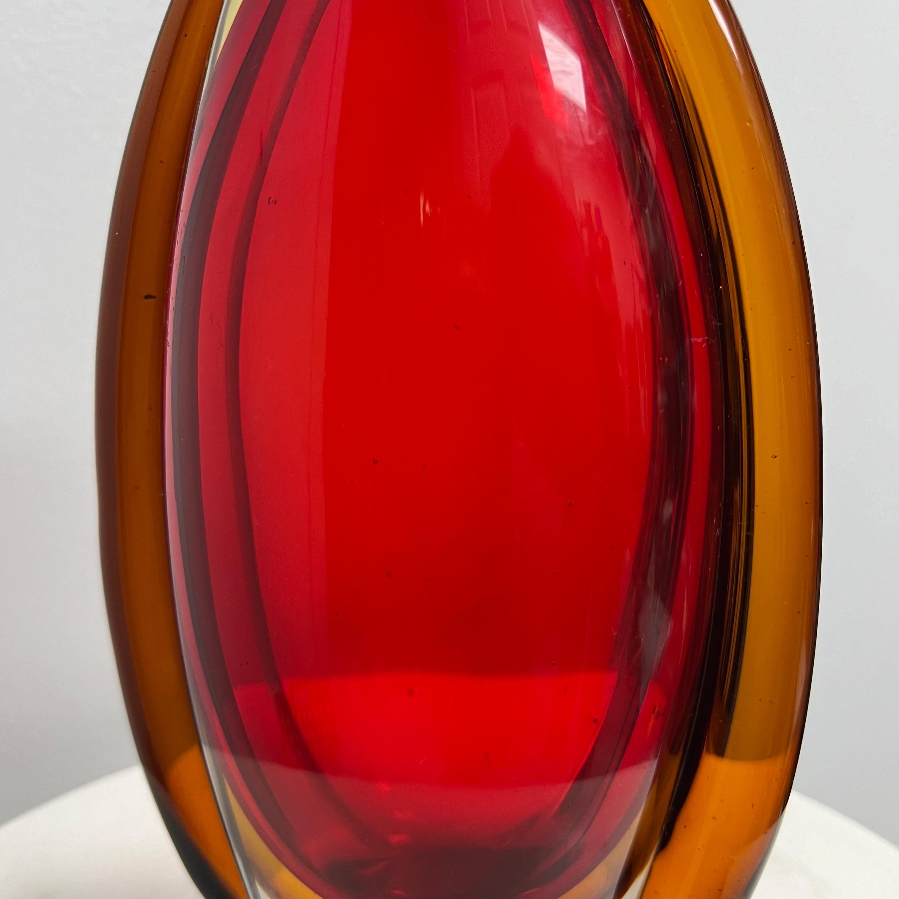Vaso Sommerso di Murano del 1970 in vendita 1