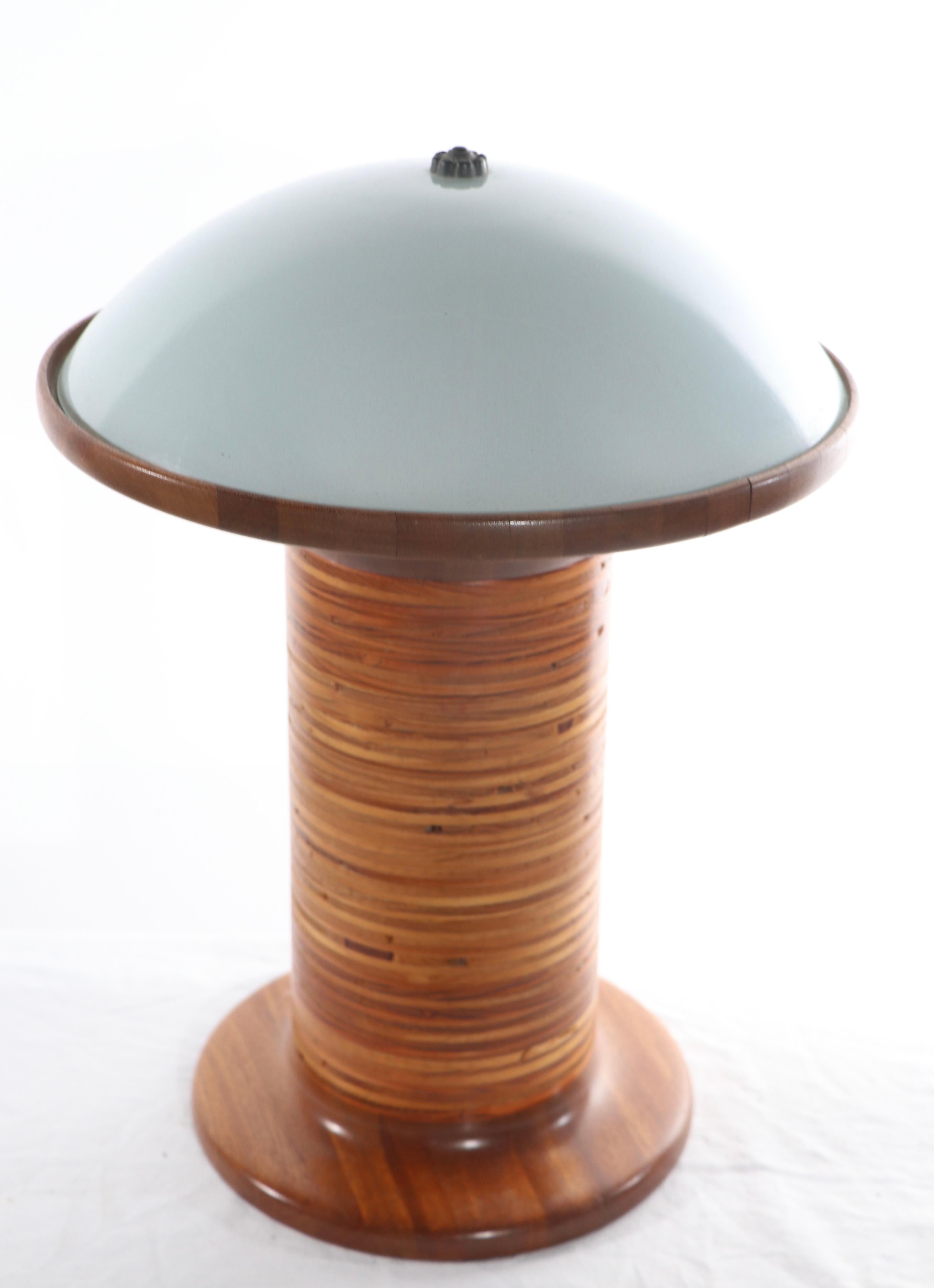 Mid-Century Modern 1970's Mushroom Form Table Lamp For Sale