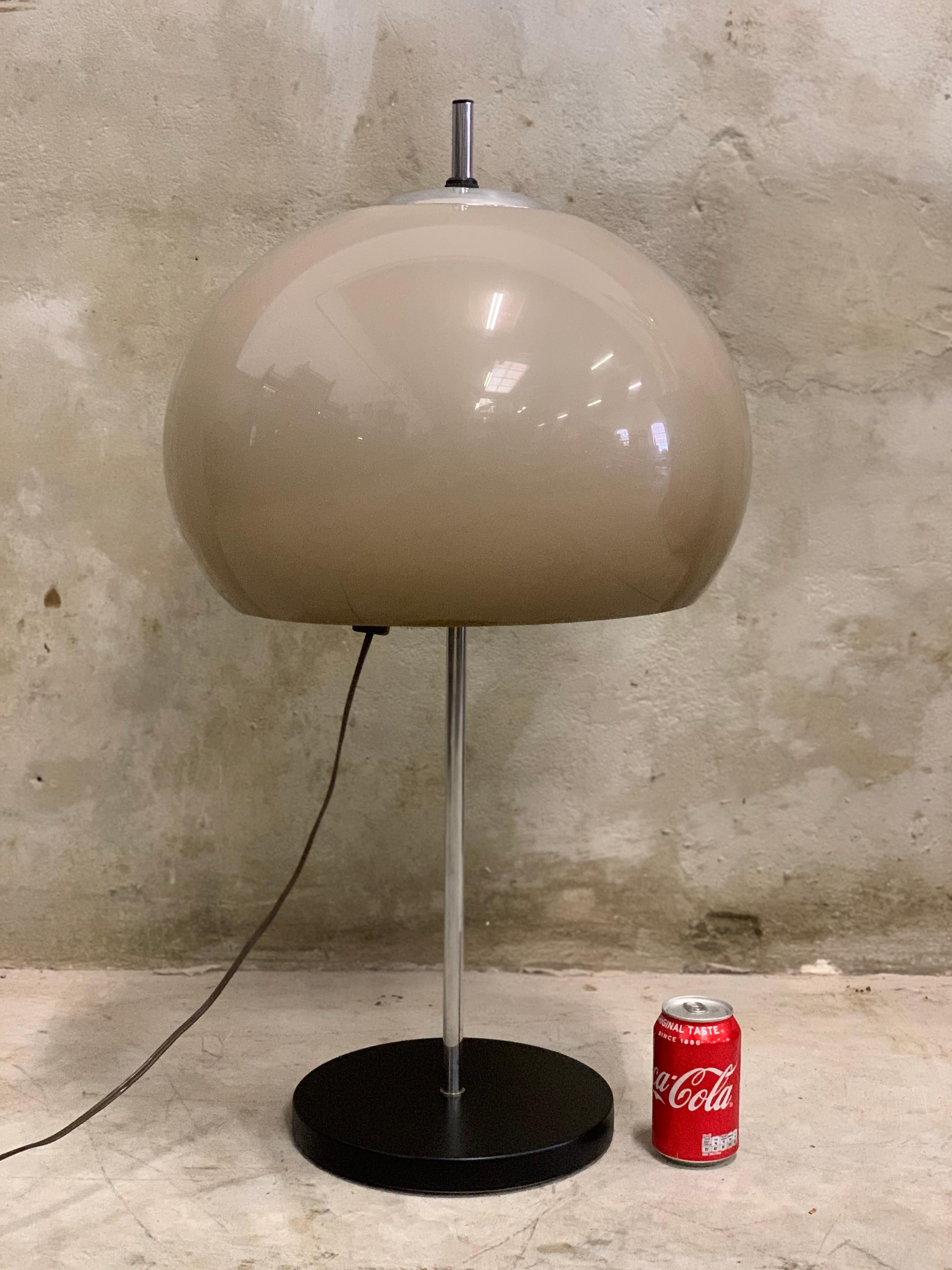 1970s Mushroom Lamp, Design Lamp, Dijkstra Holland, Midcentury 2