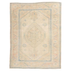 1970's Muted Turkish Oushak Carpet with Modern Style