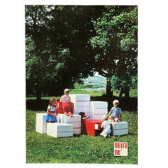Cartel promocional de muebles Muurame de los años 70