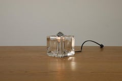 1970s Nachtmann Leuchten Glass Cube Table Light
