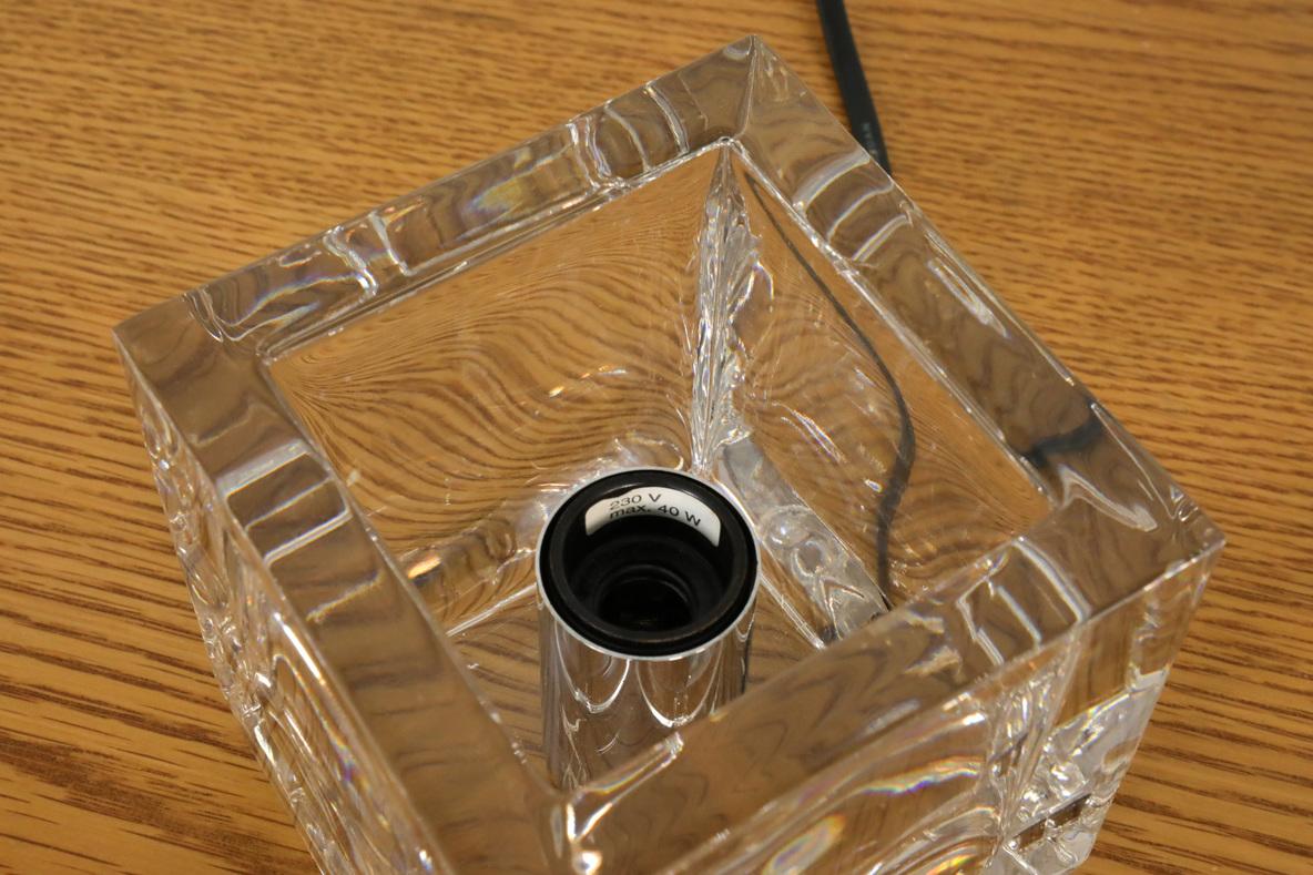 1970s Nachtmann Leuchten Glass Cube Table Light 1