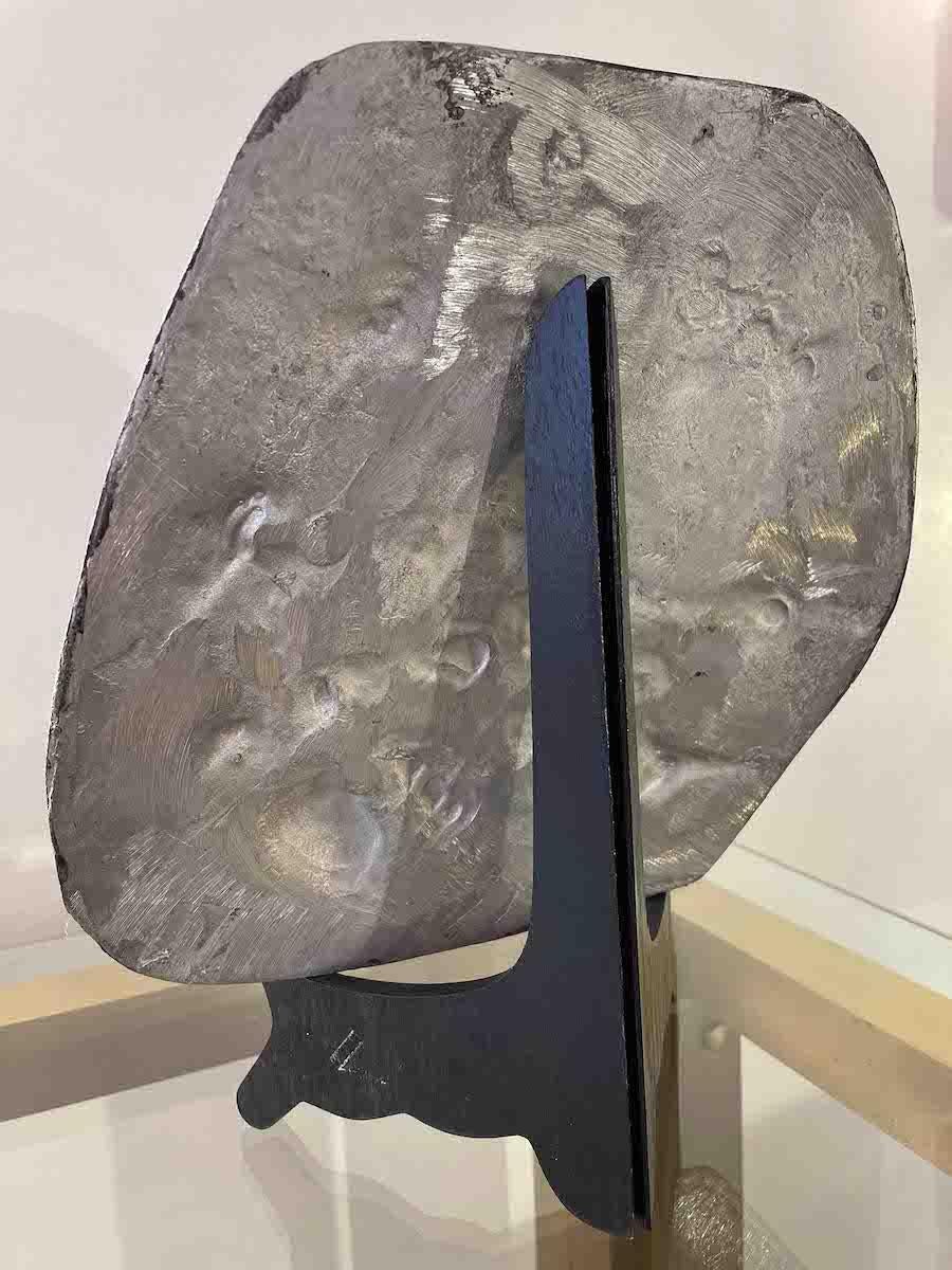 Piatto in metallo placcato argento Nag Arnoldi, anni '70, dimensioni 25 x H. 24 cm in vendita 1