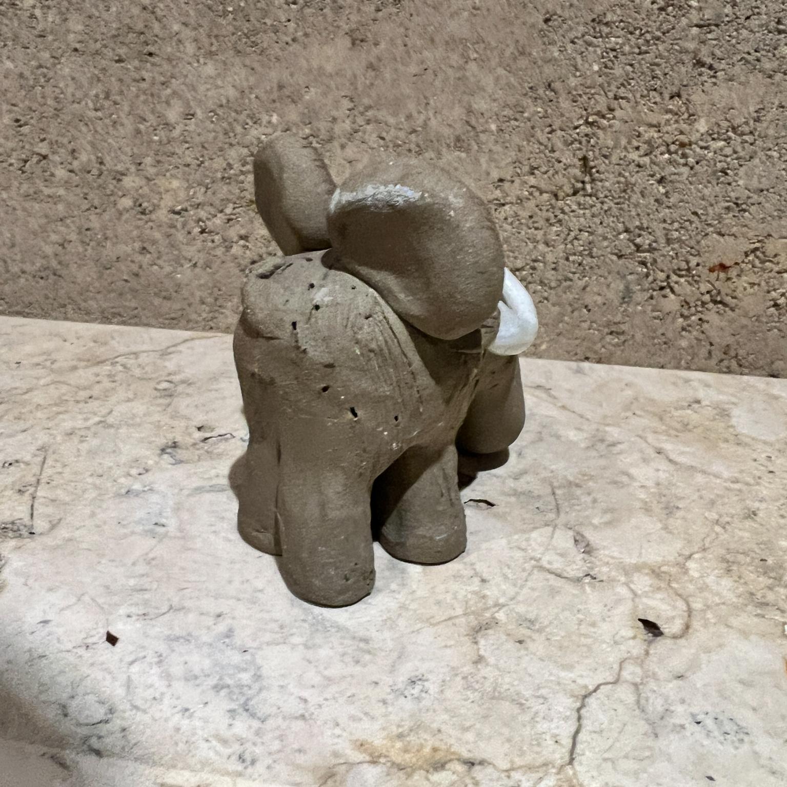 1970s Nancy Ecklund Elephant Figure Art Pottery 8